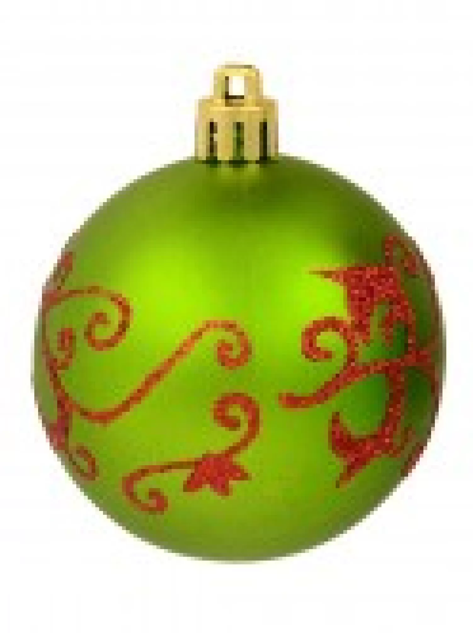 Christmas Warehouse Green & Red Christmas Baubles With 4 Glitter Designs & Shiny - 9 X 60Mm> Bauble Packs