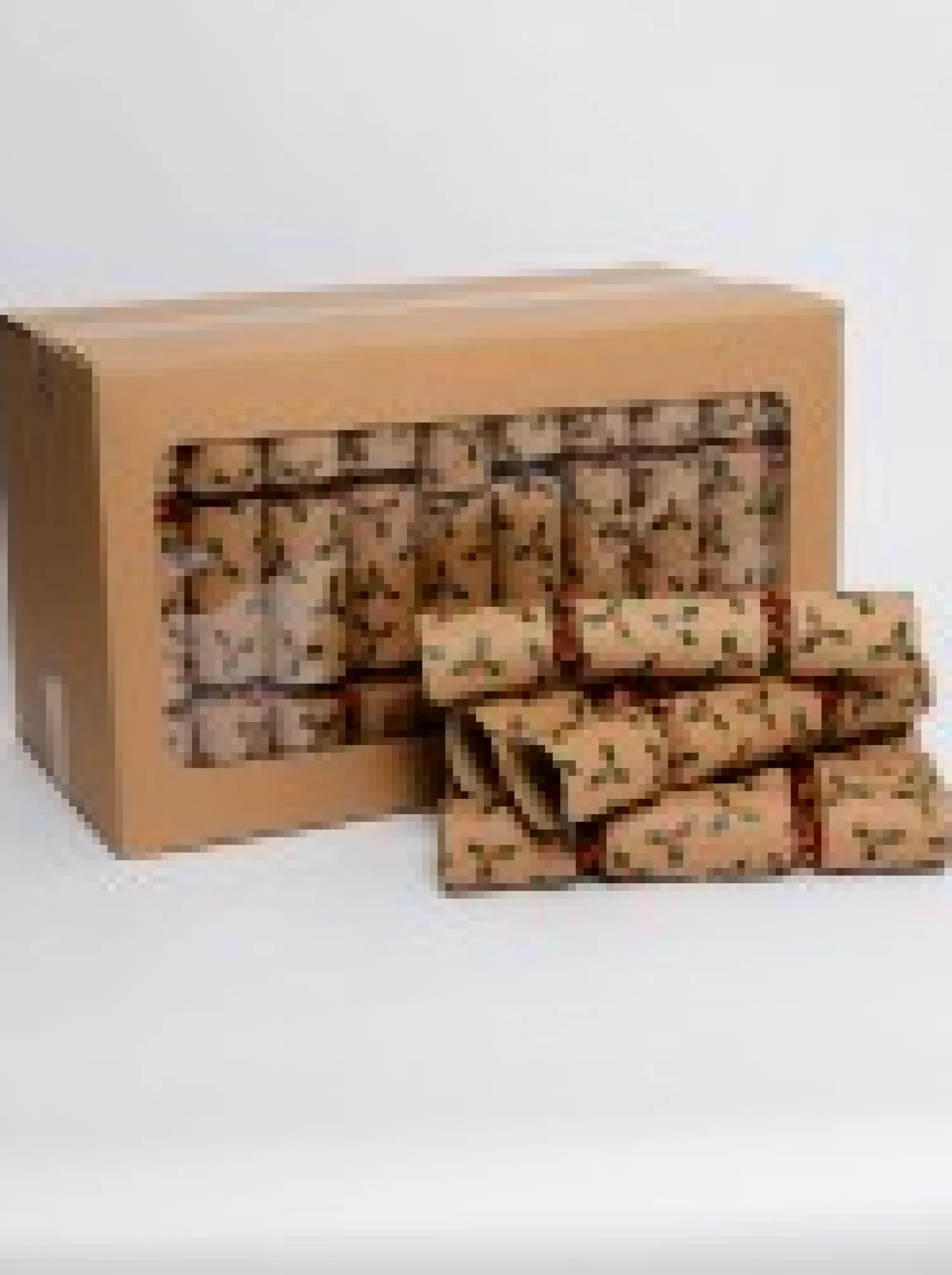 Christmas Warehouse Holly Leaf & Berries On Kraft Paper Christmas Cracker Bon Bons - 50 X 30Cm> Christmas Cracker Bon Bon Catering Packs (50 Per Pack)