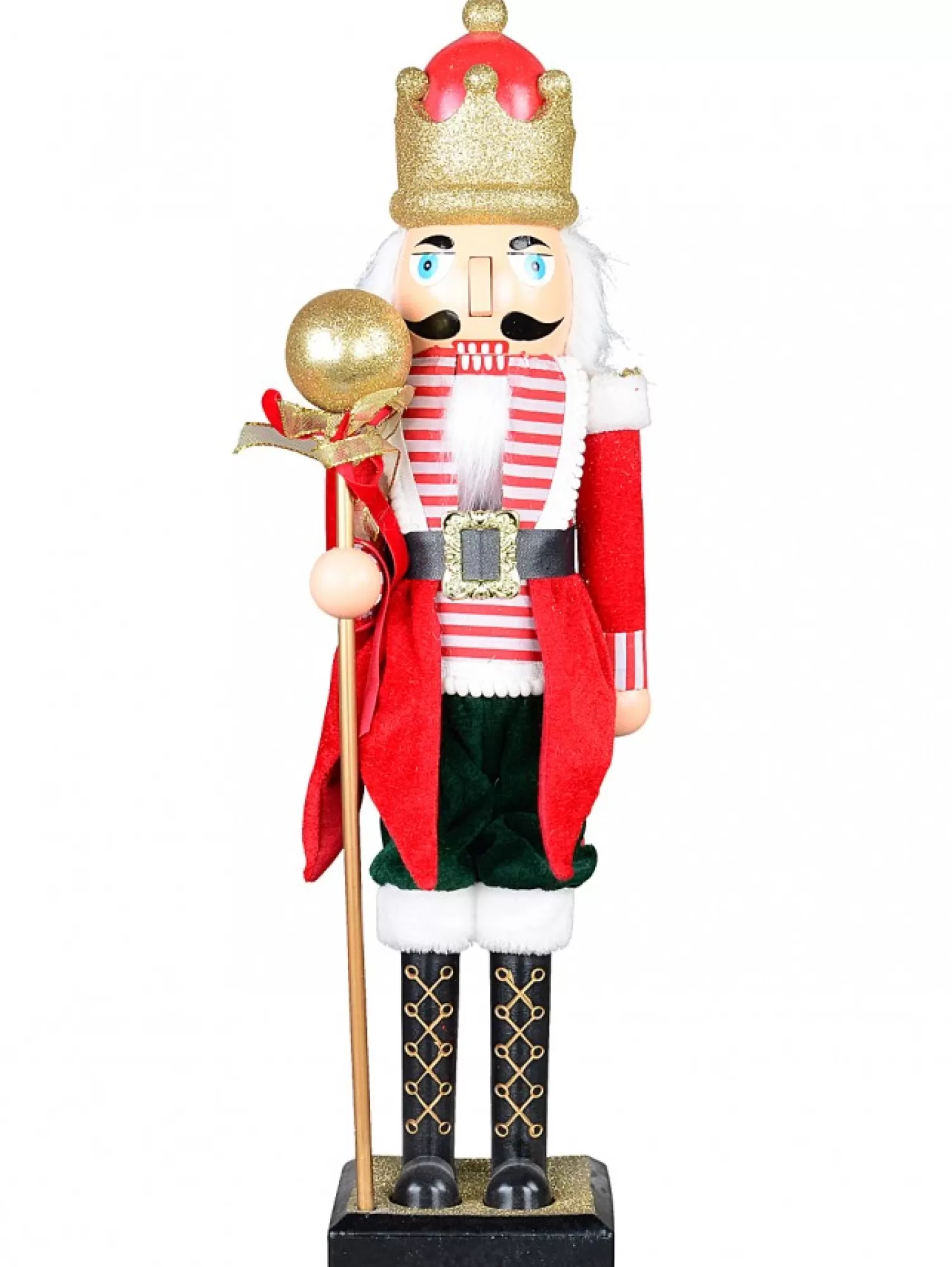 Christmas Warehouse Large Classic Christmas Nutcracker With Ball Staff Decorative Ornament - 59Cm> Nutcrackers & Tin Soldiers