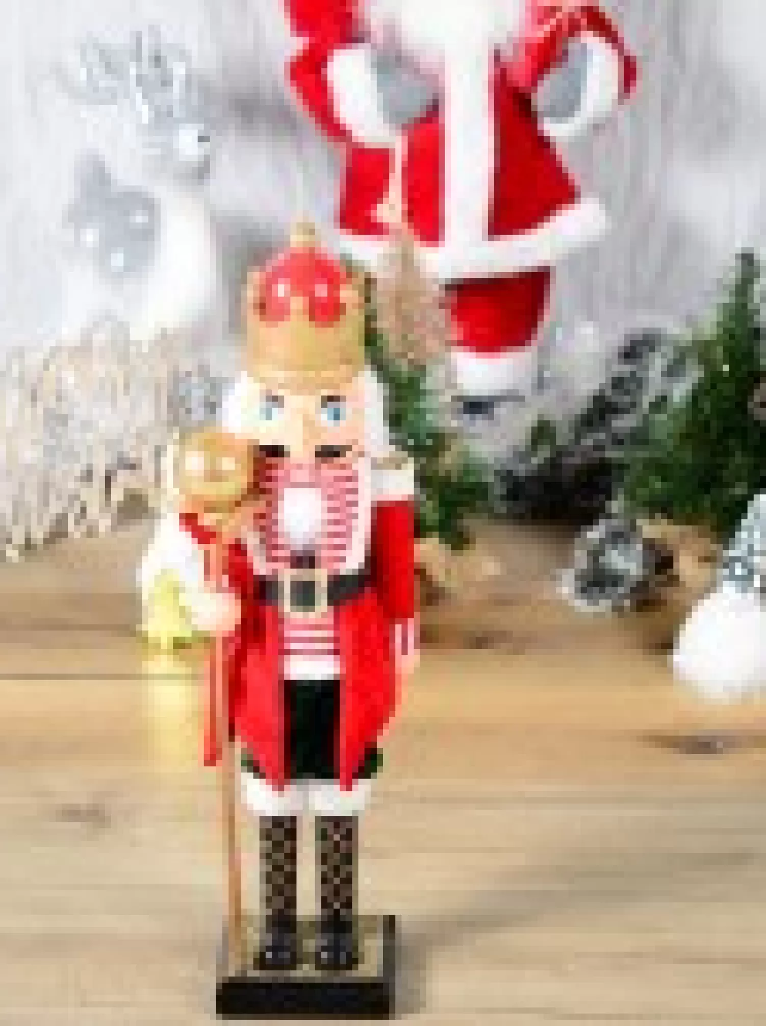 Christmas Warehouse Large Classic Christmas Nutcracker With Ball Staff Decorative Ornament - 59Cm> Nutcrackers & Tin Soldiers