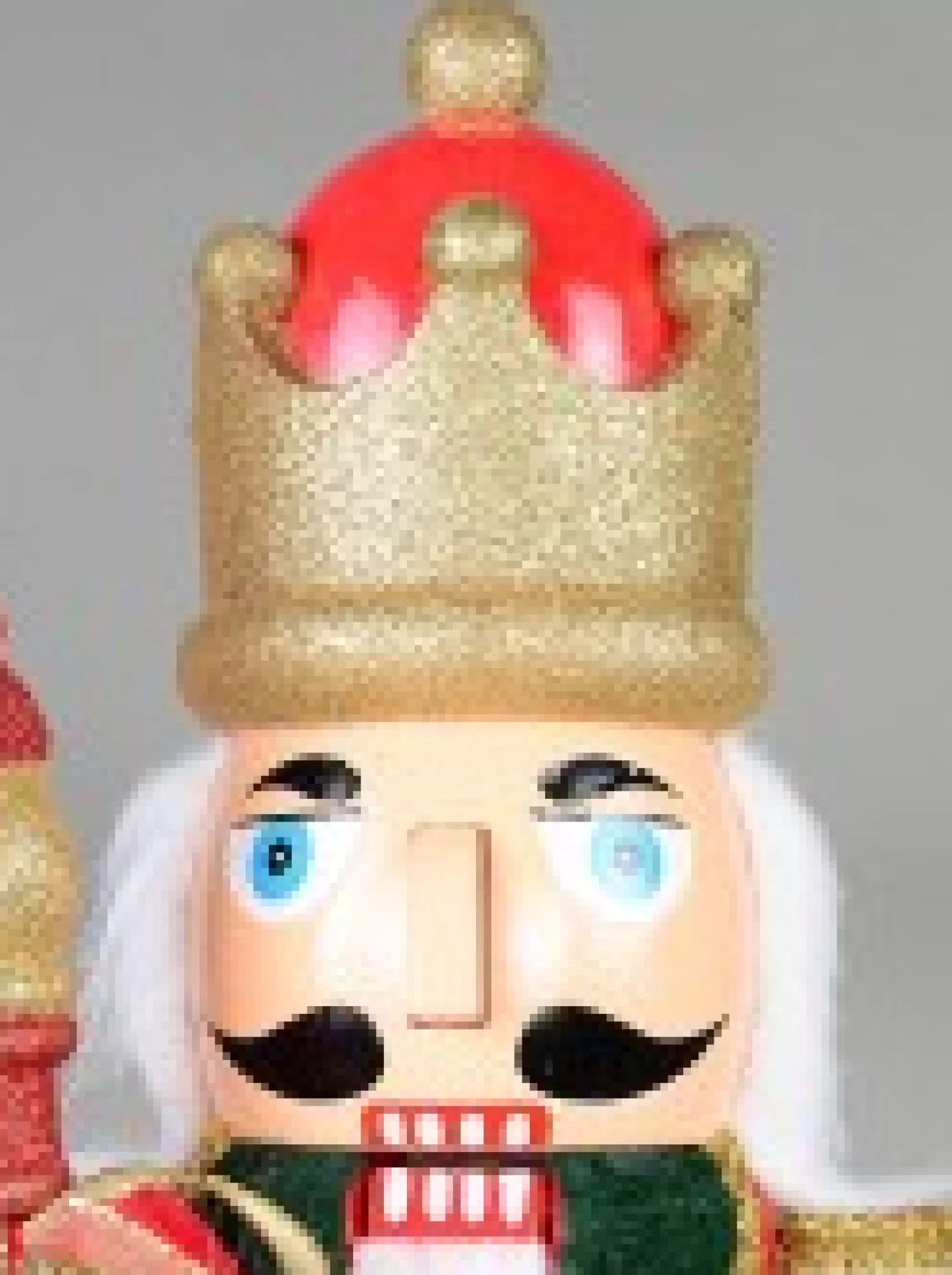 Christmas Warehouse Large Classic Christmas Nutcracker With Finial Staff Decorative Ornament - 59Cm> Nutcrackers & Tin Soldiers