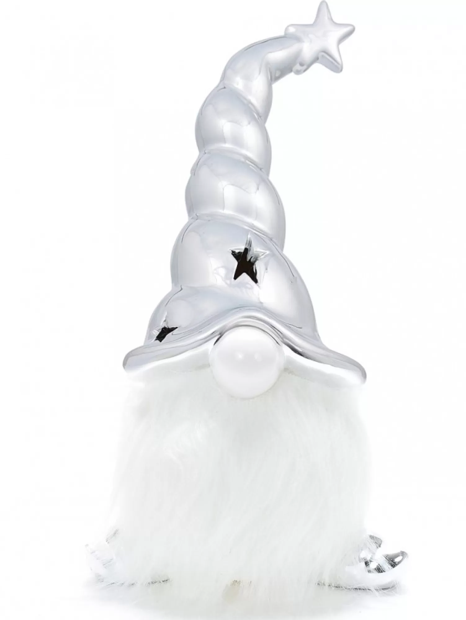 Christmas Warehouse Large Nisse Santa With Glorious Beard Ceramic Christmas Ornament - 21Cm> Ceramic Christmas Ornaments