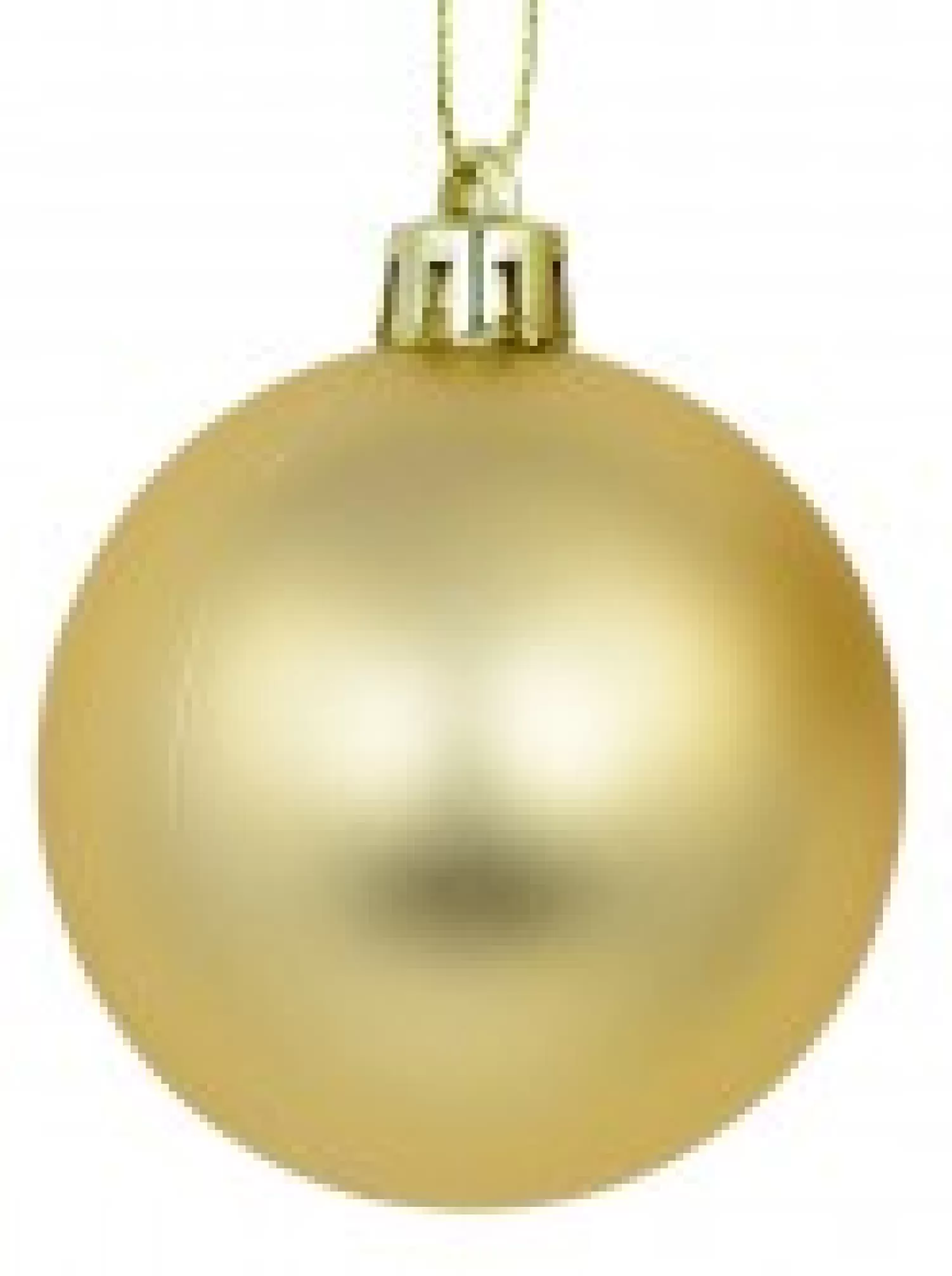 Christmas Warehouse Light Gold Metallic & Gold Glitter, Matte & Metallic Baubles - 12 X 60Mm> Bauble Packs