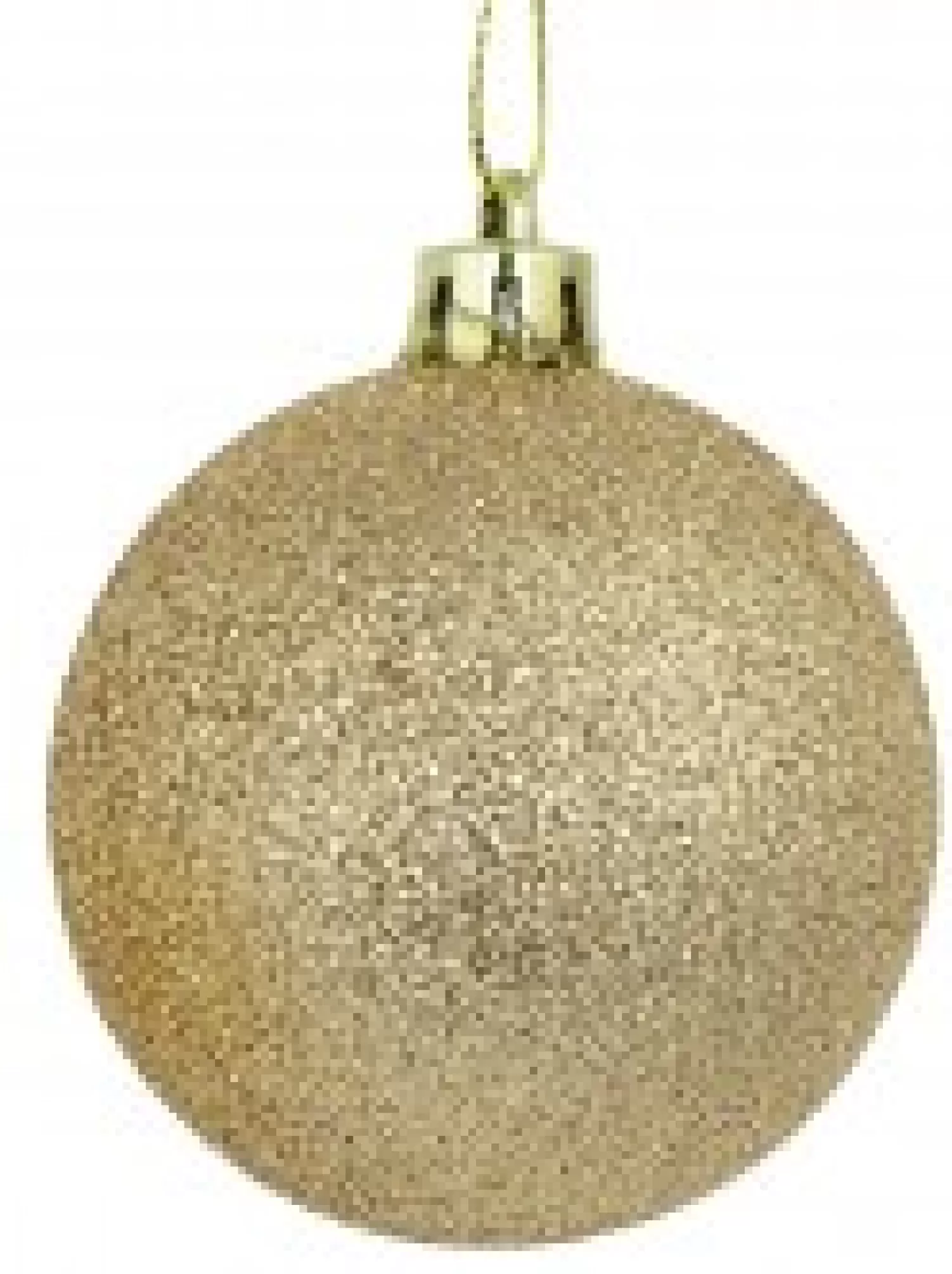 Christmas Warehouse Light Gold Metallic & Gold Glitter, Matte & Metallic Baubles - 12 X 60Mm> Bauble Packs