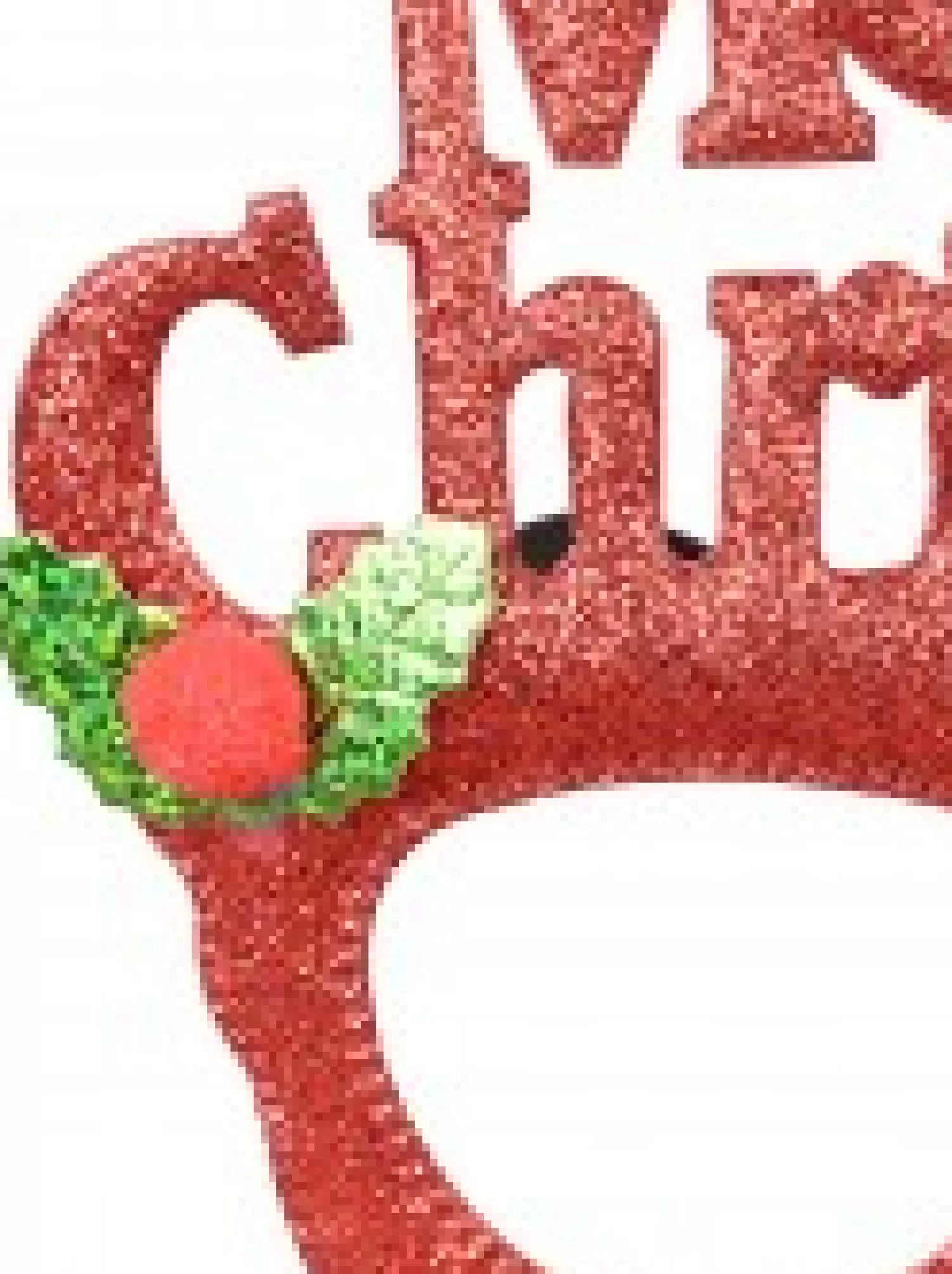 Christmas Warehouse Merry Christmas Fun Novelty Red Glitter Glasses - One Size Fits Most> General Headwear