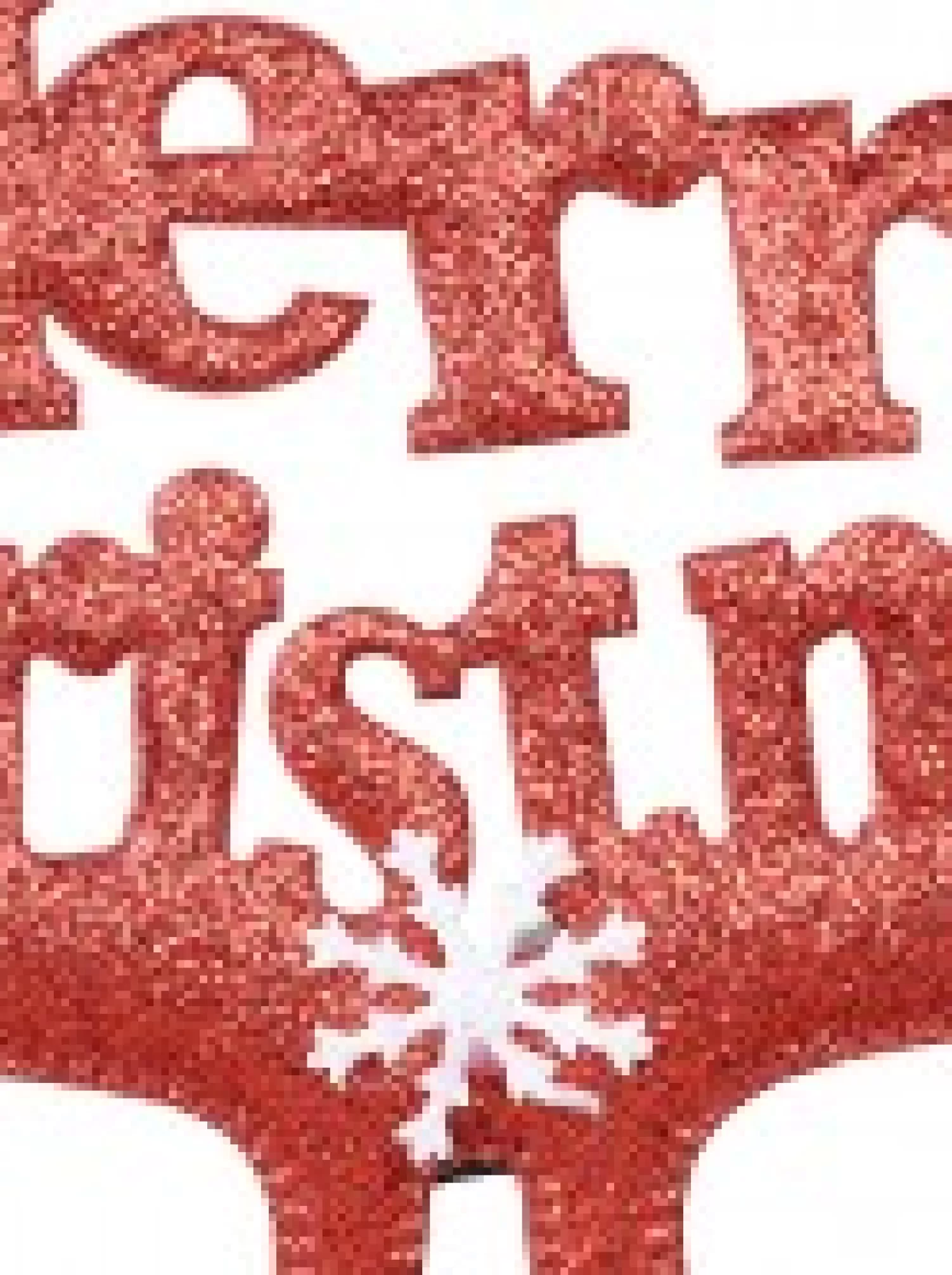 Christmas Warehouse Merry Christmas Fun Novelty Red Glitter Glasses - One Size Fits Most> General Headwear