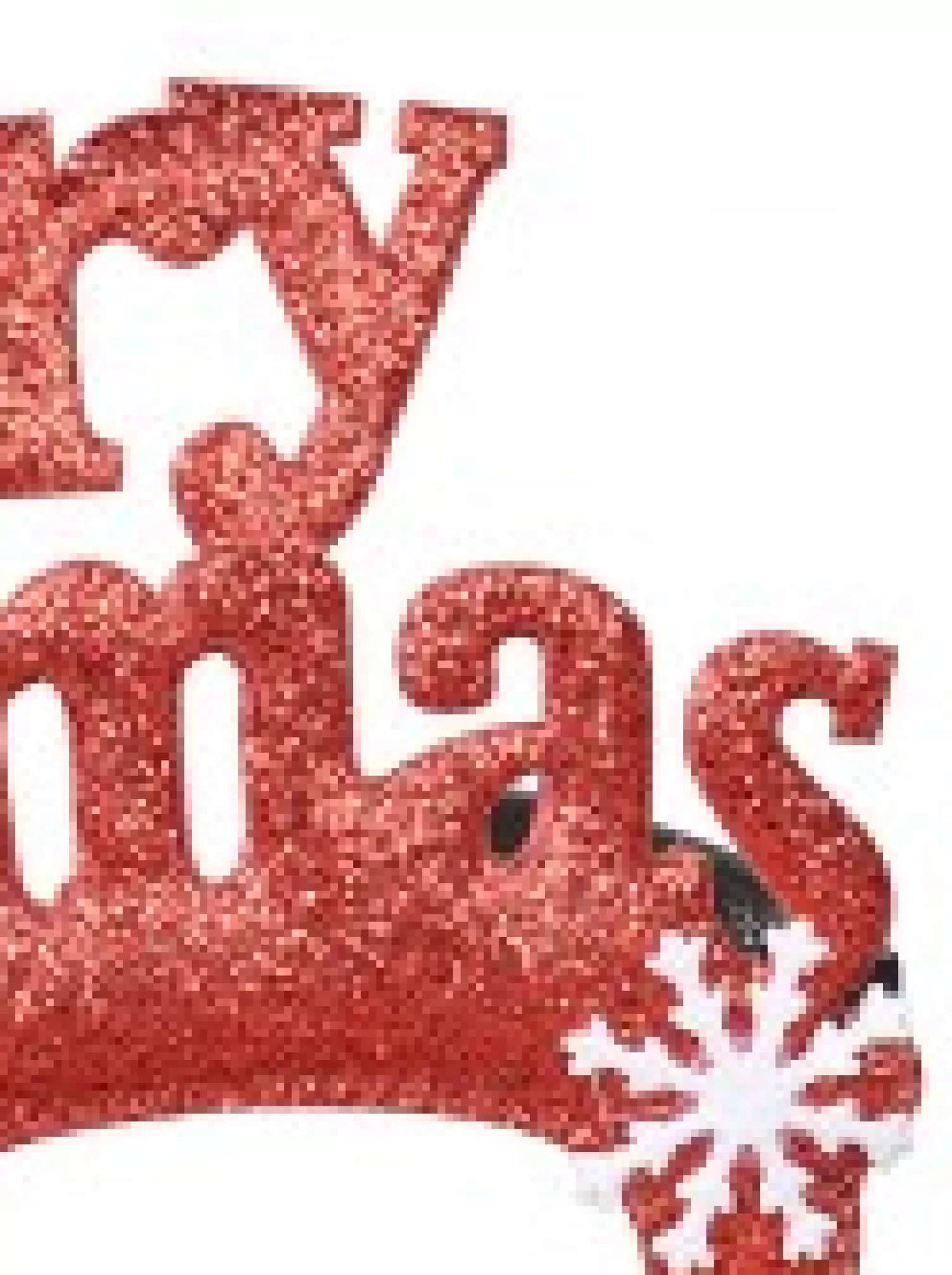 Christmas Warehouse Merry Christmas Fun Novelty Red Glitter Glasses - One Size Fits Most> General Headwear
