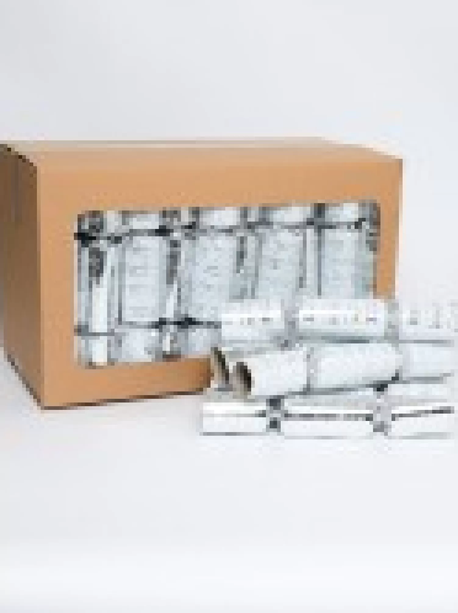 Christmas Warehouse Merry Christmas Gloss White & Shiny Silver Cursive Text Bon Bons - 50 X 30Cm> Christmas Cracker Bon Bon Catering Packs (50 Per Pack)