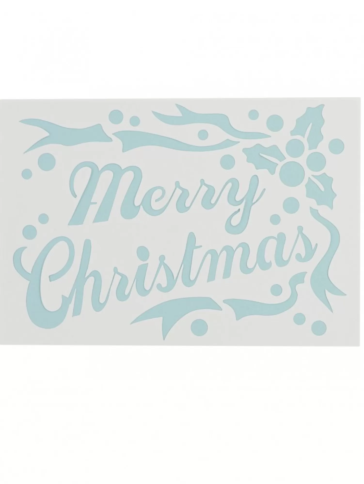 Christmas Warehouse Merry Christmas Reusable Spray Snow Stencil Christmas Decoration - 50Cm> Window Decals, Stencils & Stickers