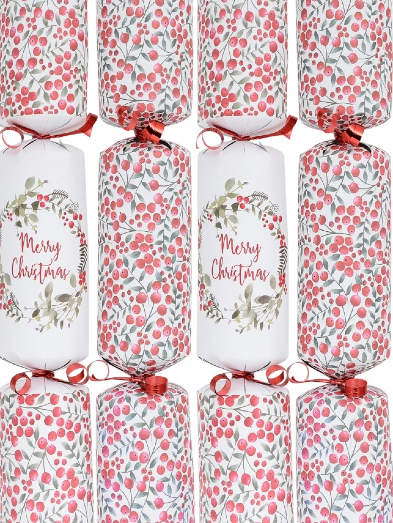 Christmas Warehouse Merry Christmas Wreath & Berry Vine Christmas Cracker Bon Bons - 50 X 30Cm> Christmas Cracker Bon Bon Catering Packs (50 Per Pack)