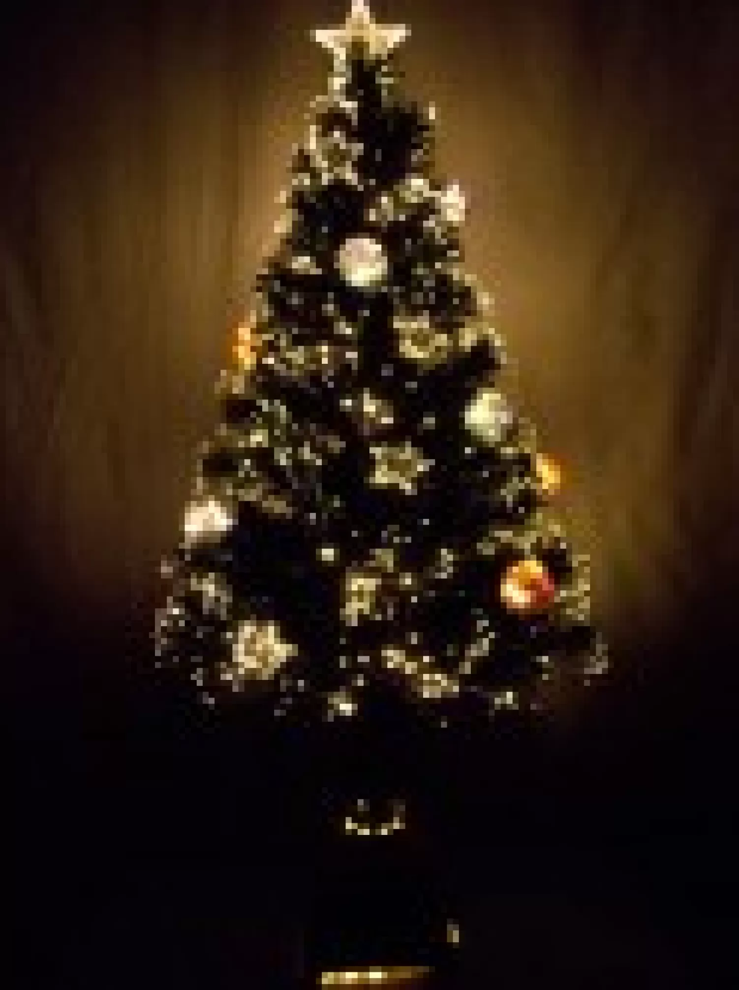 Christmas Warehouse Multi Colour Fibre Optic Christmas Tree With Baubles, Stars & 100 Tips - 90Cm> Fibre Optic Christmas Trees