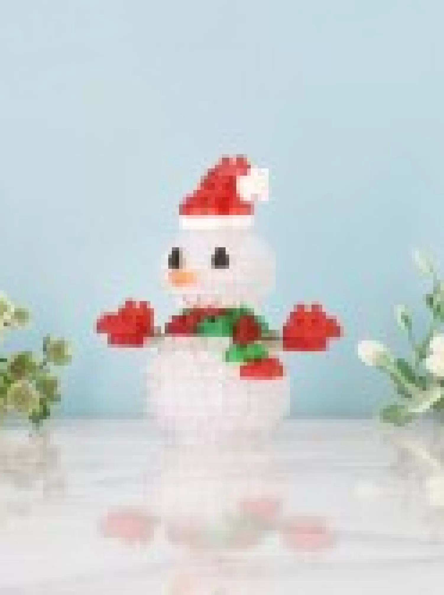 Christmas Warehouse Nanoblocks Traditional Snowman With Hat Christmas Toy - Nbc_368 160 Piece> Christmas Crafts & Activities