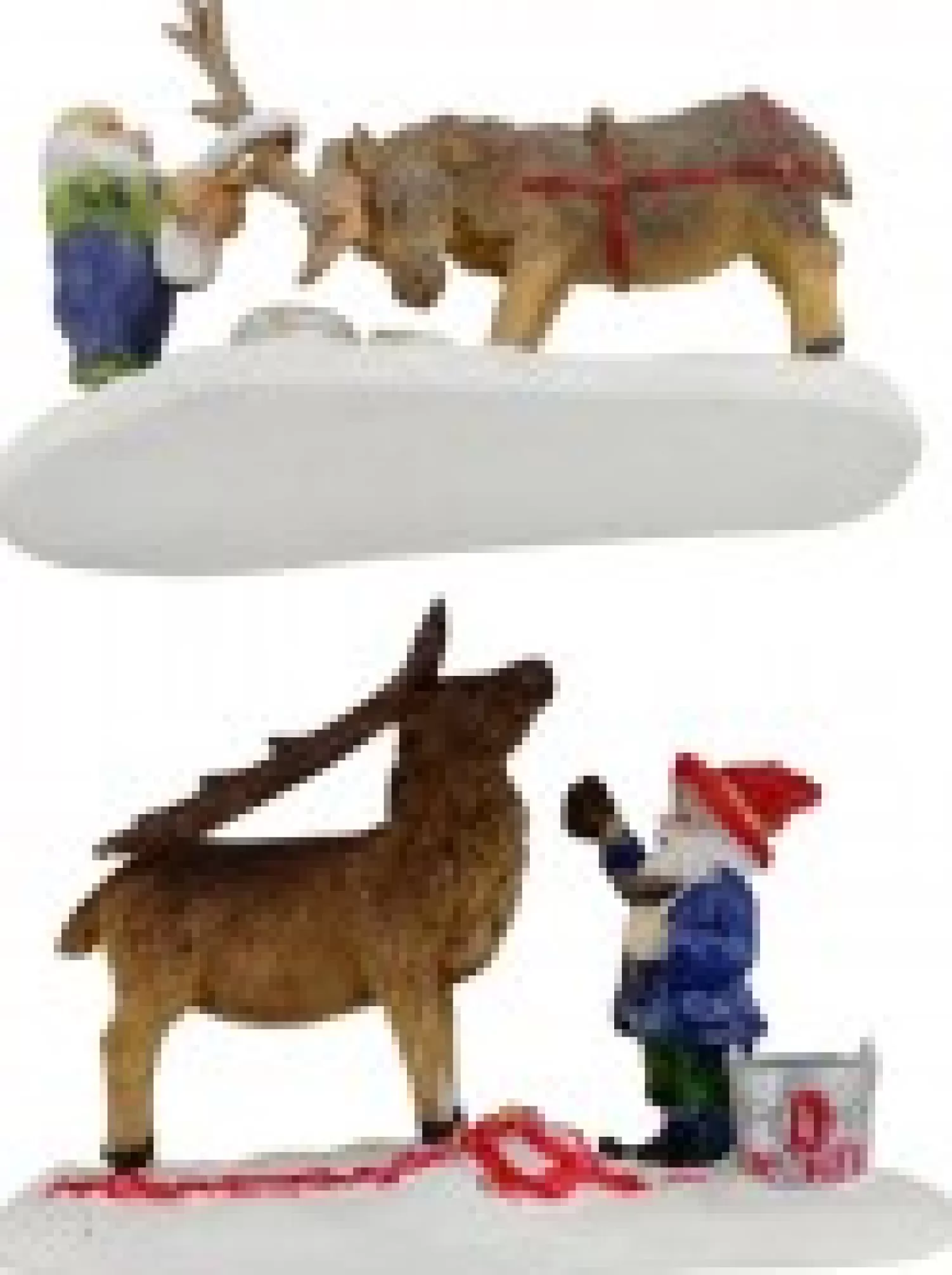 Christmas Warehouse North Pole Santa, Reindeer & Elves Christmas Village Figurines - 8 Piece Set> Christmas Village Figurines