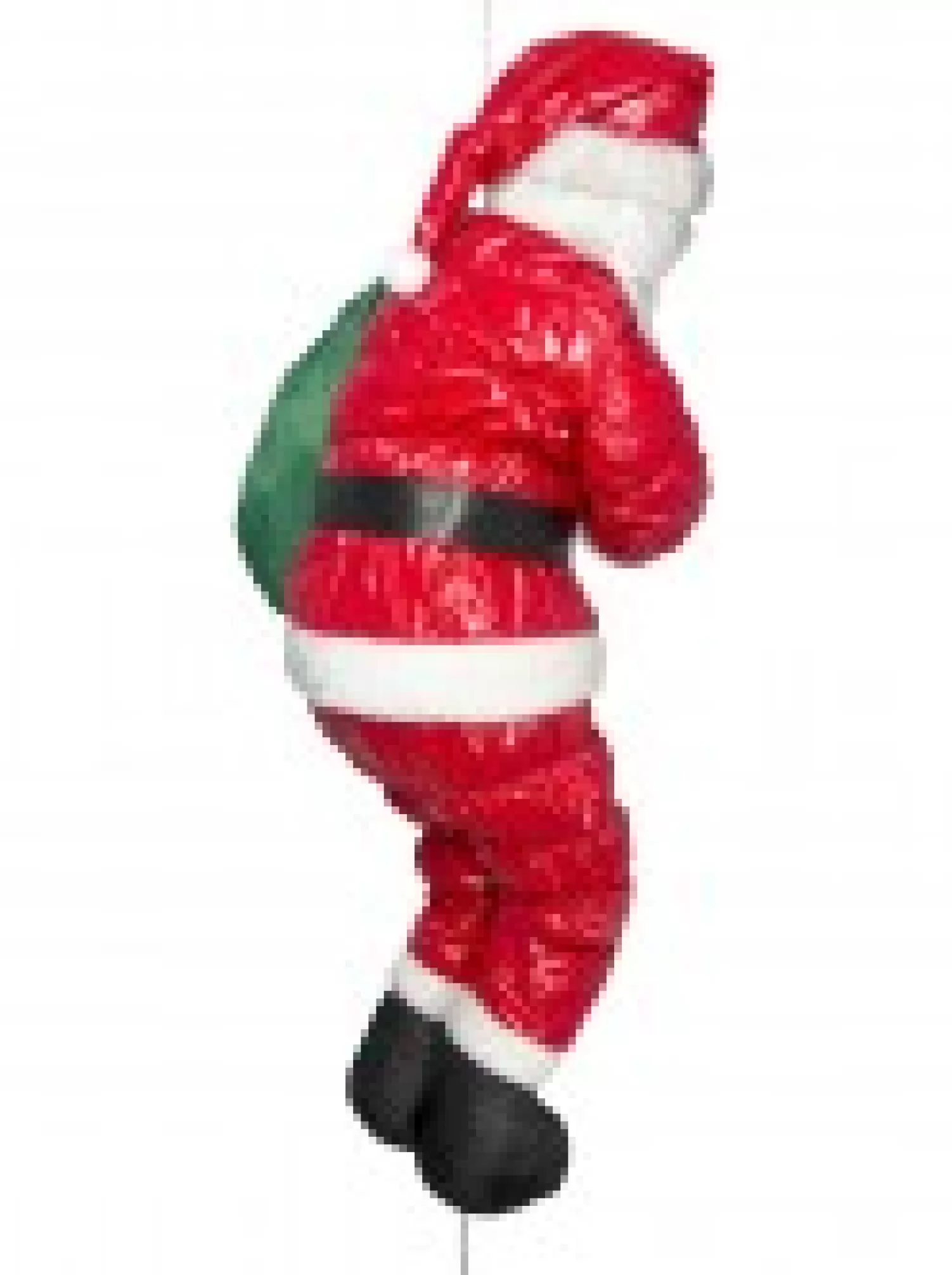 Christmas Warehouse Padded Santa Climbing Rope With Sack Outdoor Hanging Decoration - 1.2M> Outdoor Decorations