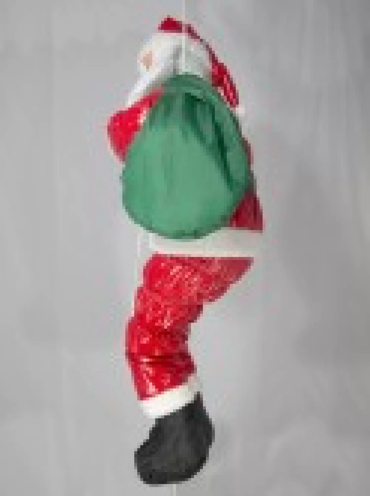 Christmas Warehouse Padded Santa Climbing Rope With Sack Outdoor Hanging Decoration - 1.2M> Outdoor Decorations