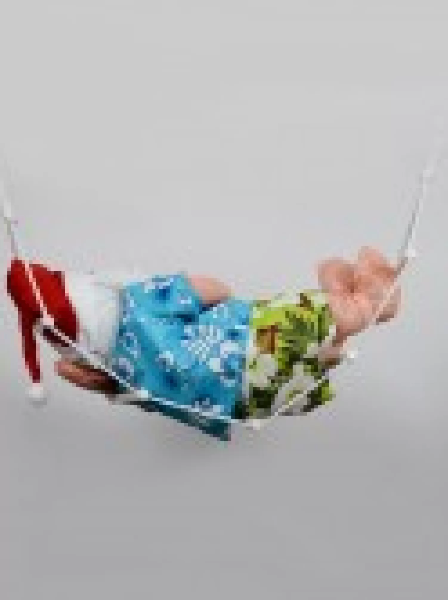 Christmas Warehouse Padded Summer Christmas Hammock Santa Outdoor Hanging Decoration - 65Cm> Outdoor Decorations