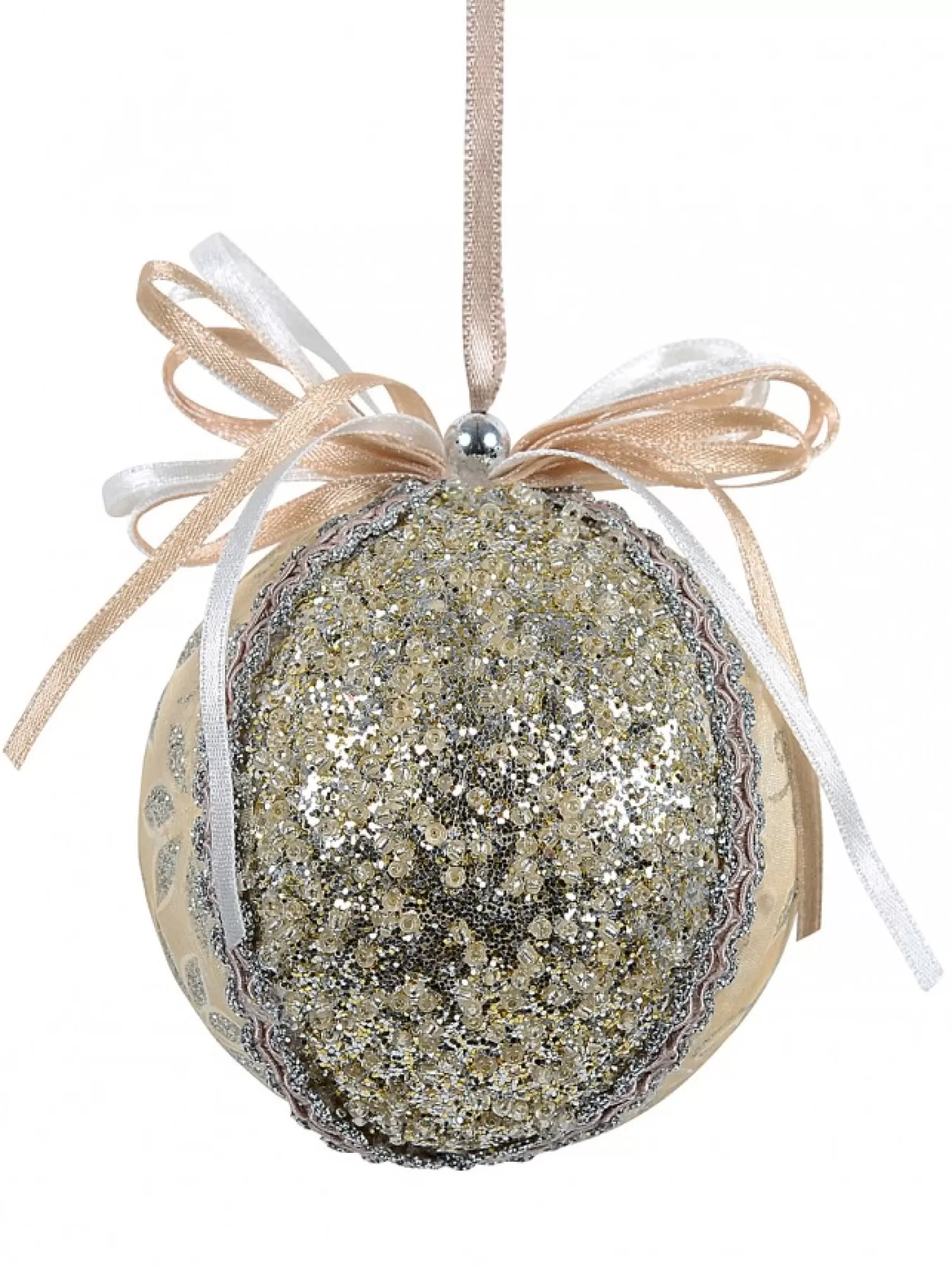 Christmas Warehouse Panel Pattern Decorated Bauble Christmas Tree Hanging Decoration - 80Mm> Hanging Decorations - Individual
