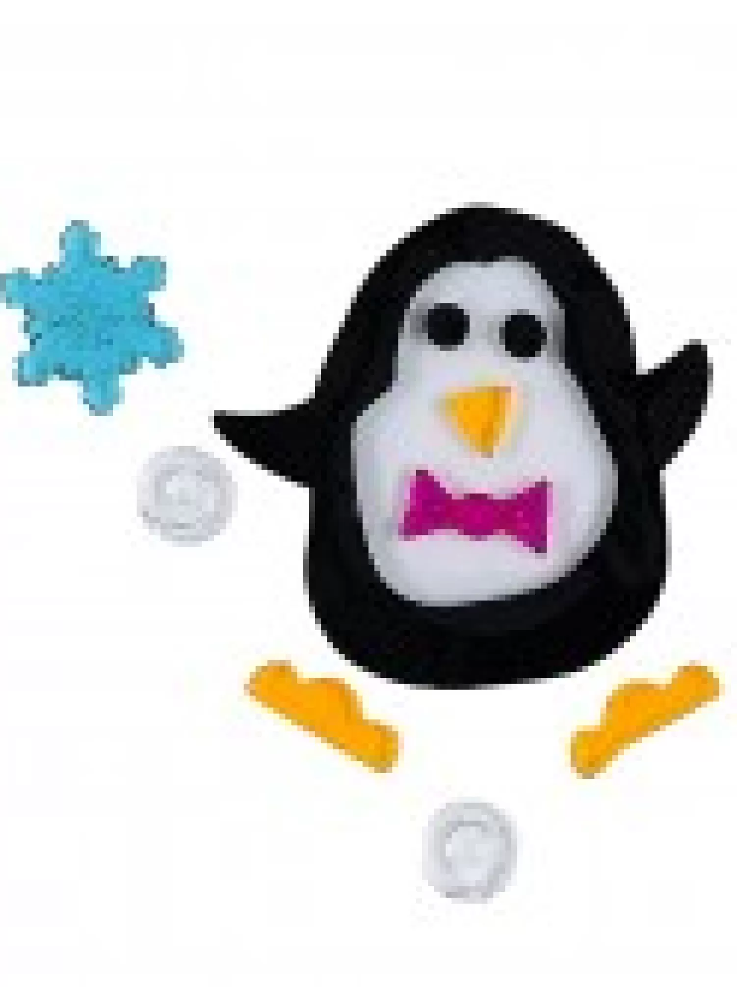 Christmas Warehouse Penguins, Snowflakes & Snowballs Gel Window Cling Decoration - 19Cm> Window Decals, Stencils & Stickers
