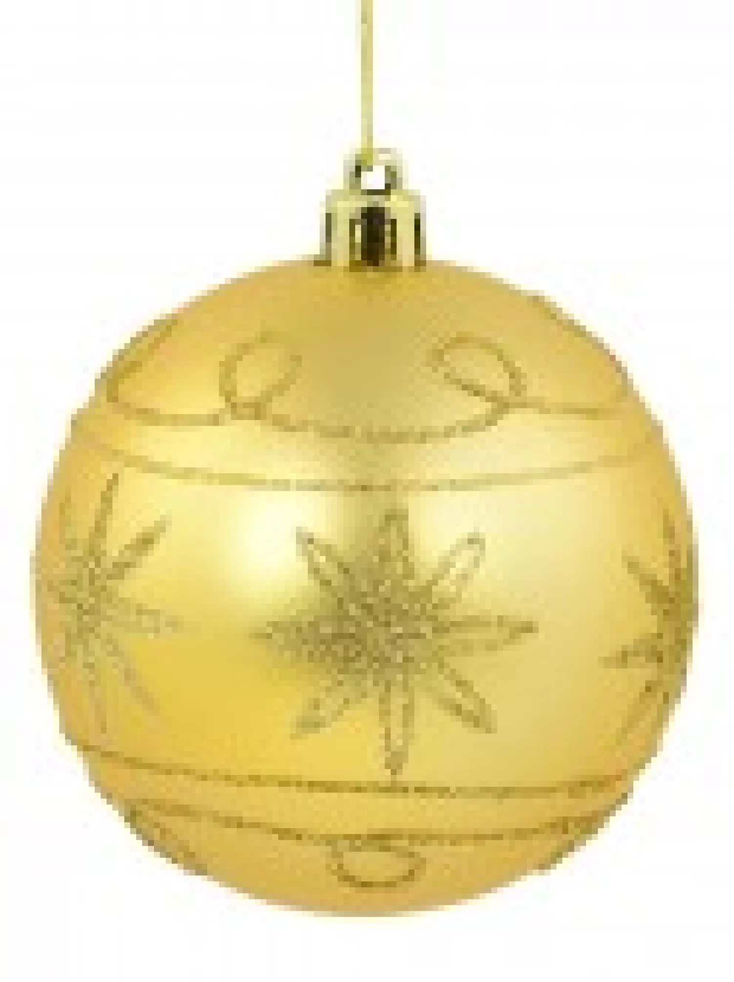 Christmas Warehouse Pink & Gold Christmas Baubles With Gold Glitter Stars & Swirls - 4 X 80Mm> Bauble Packs