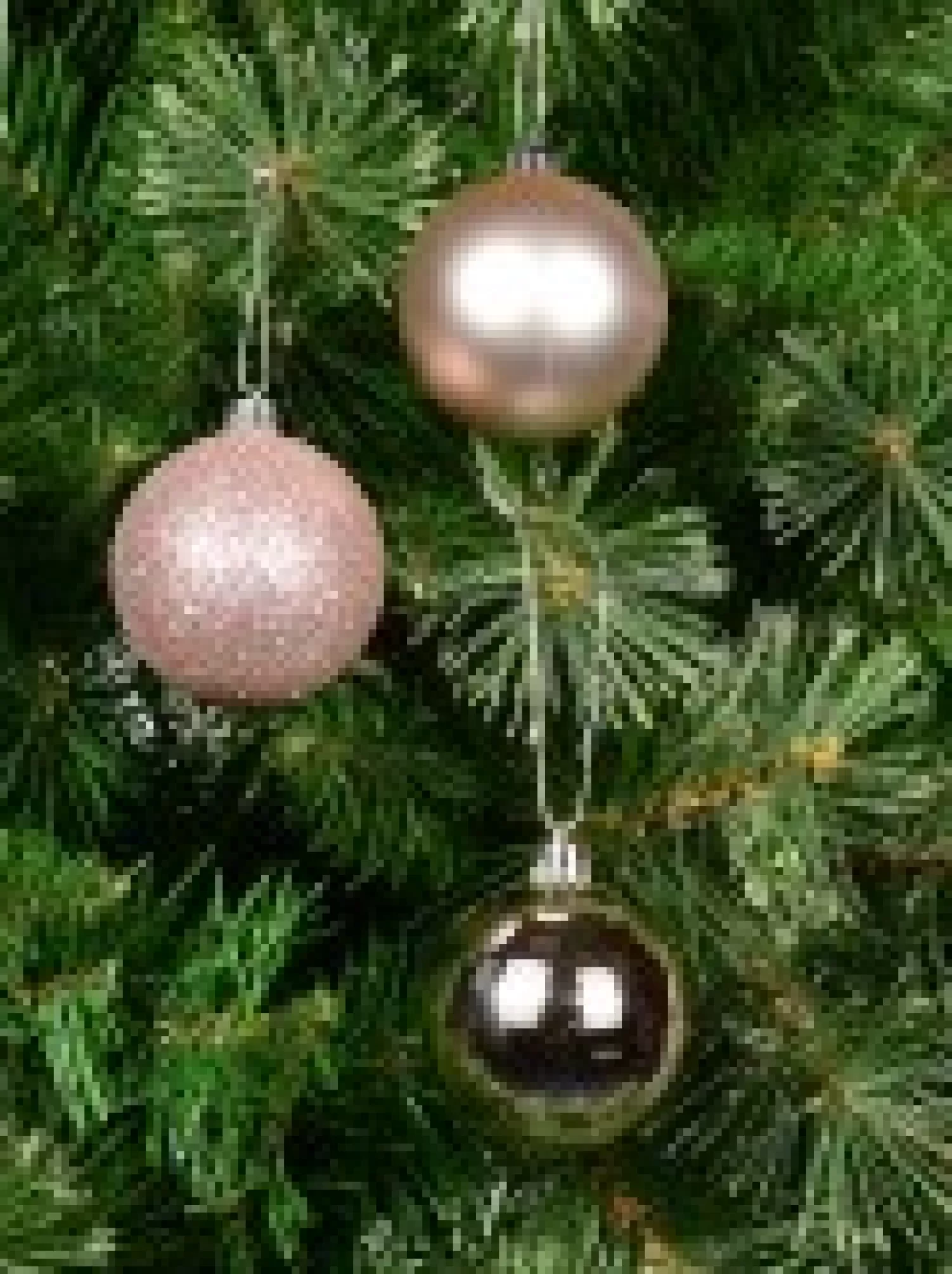 Christmas Warehouse Pink Glittered, Matte & Metallic Christmas Bauble Decorations - 12 X 60Mm> Bauble Packs