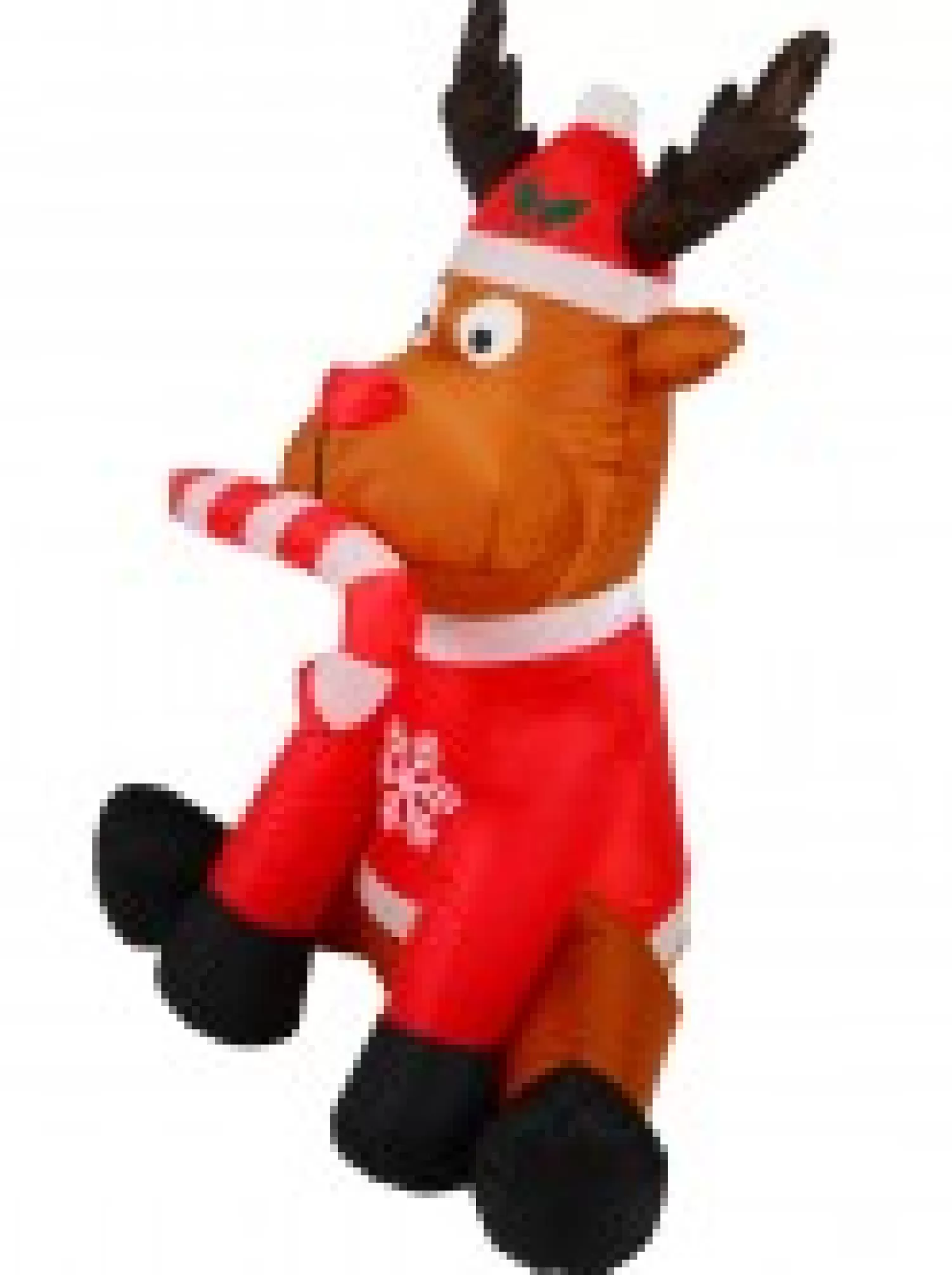 Christmas Warehouse Playful Deer With Candy Cane Illuminated Christmas Inflatable Display - 1.2M> Inflatable Displays