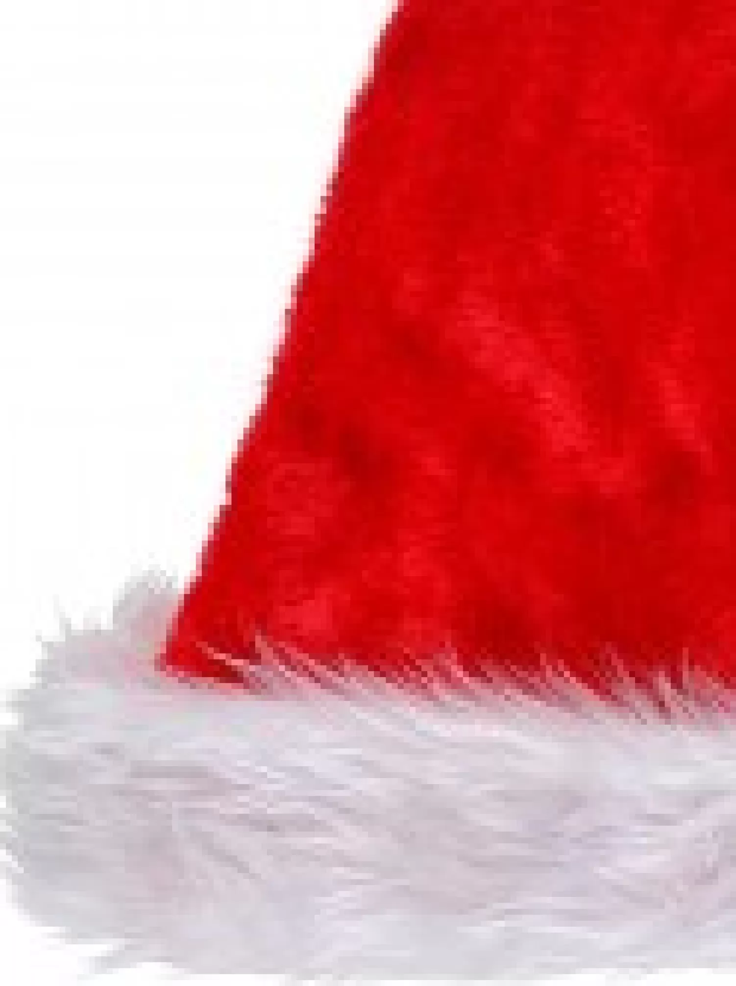 Christmas Warehouse Plush Red Traditional Christmas Santa Hat - One Size Fits Most> Santa Hats