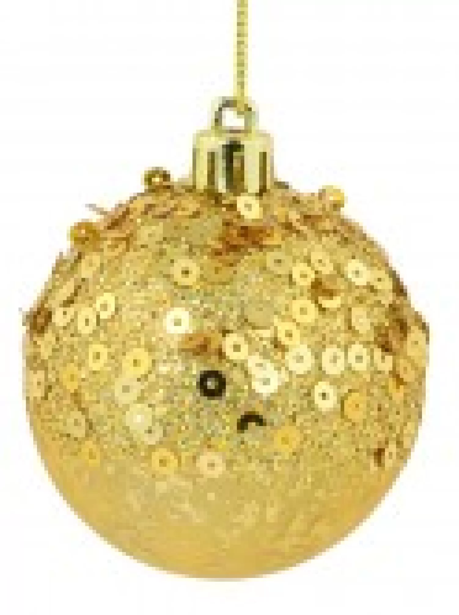 Christmas Warehouse Red & Gold Crackle Effect Christmas Baubles With Sequins Design - 6 X 60Mm> Bauble Packs