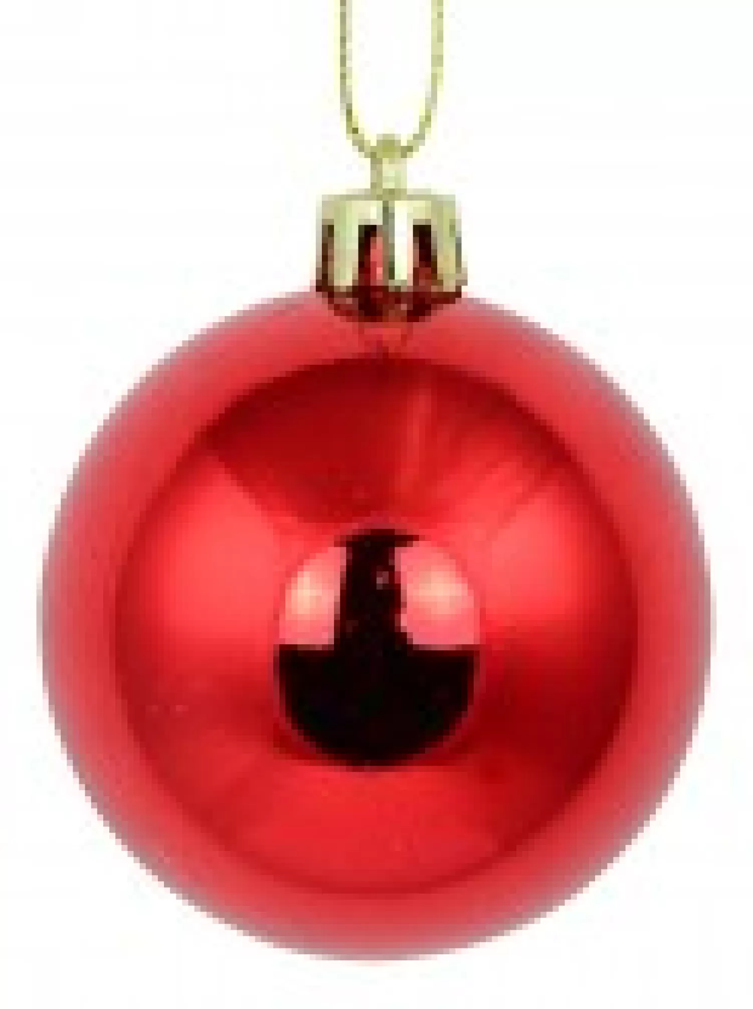 Christmas Warehouse Red & Gold Metallic, Matte & Glitter Christmas Baubles - 12 X 60Mm> Bauble Packs