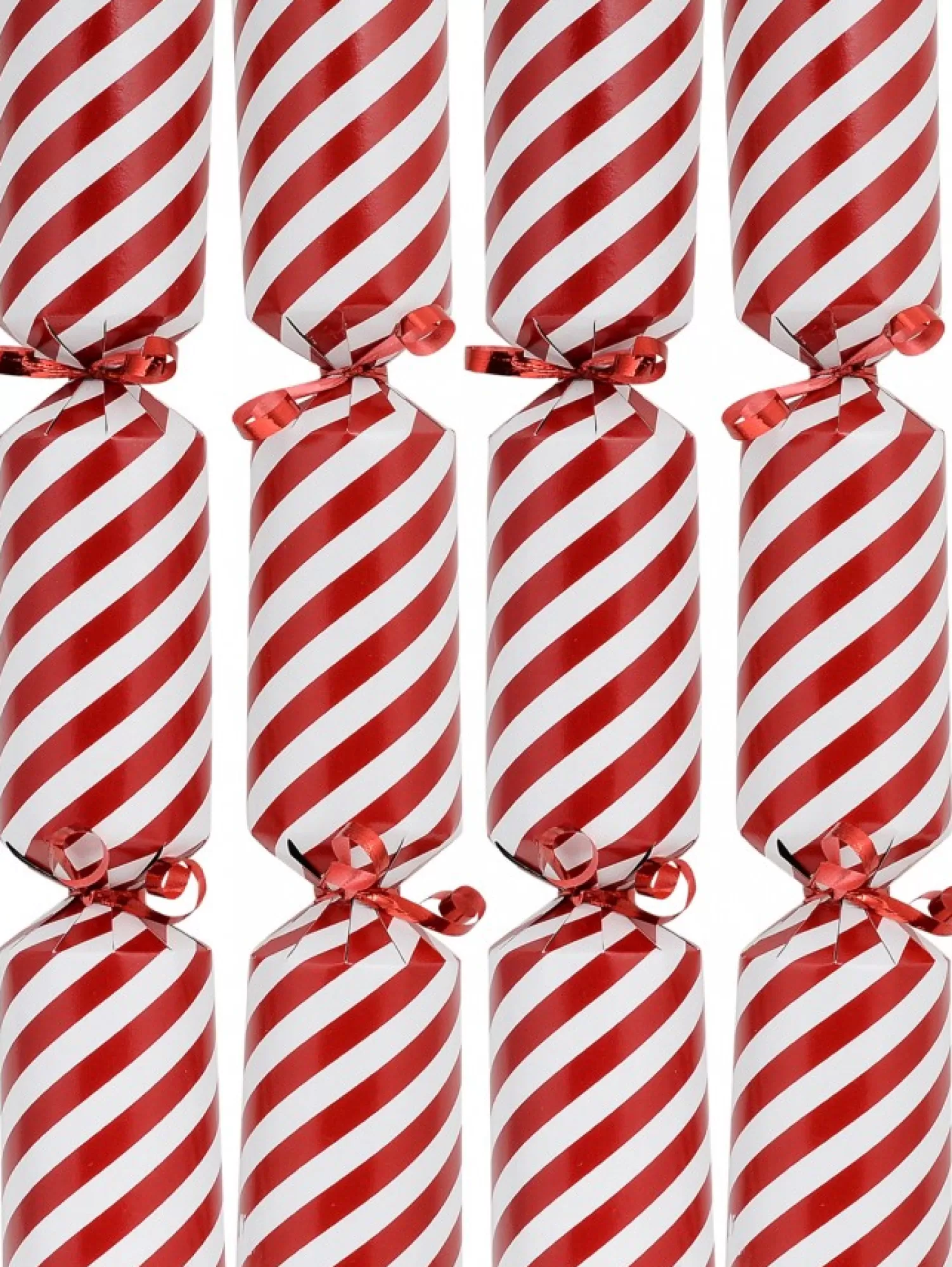Christmas Warehouse Red & White Candy Cane Stripe Christmas Cracker Bon Bons - 50 X 30Cm> Christmas Cracker Bon Bon Catering Packs (50 Per Pack)