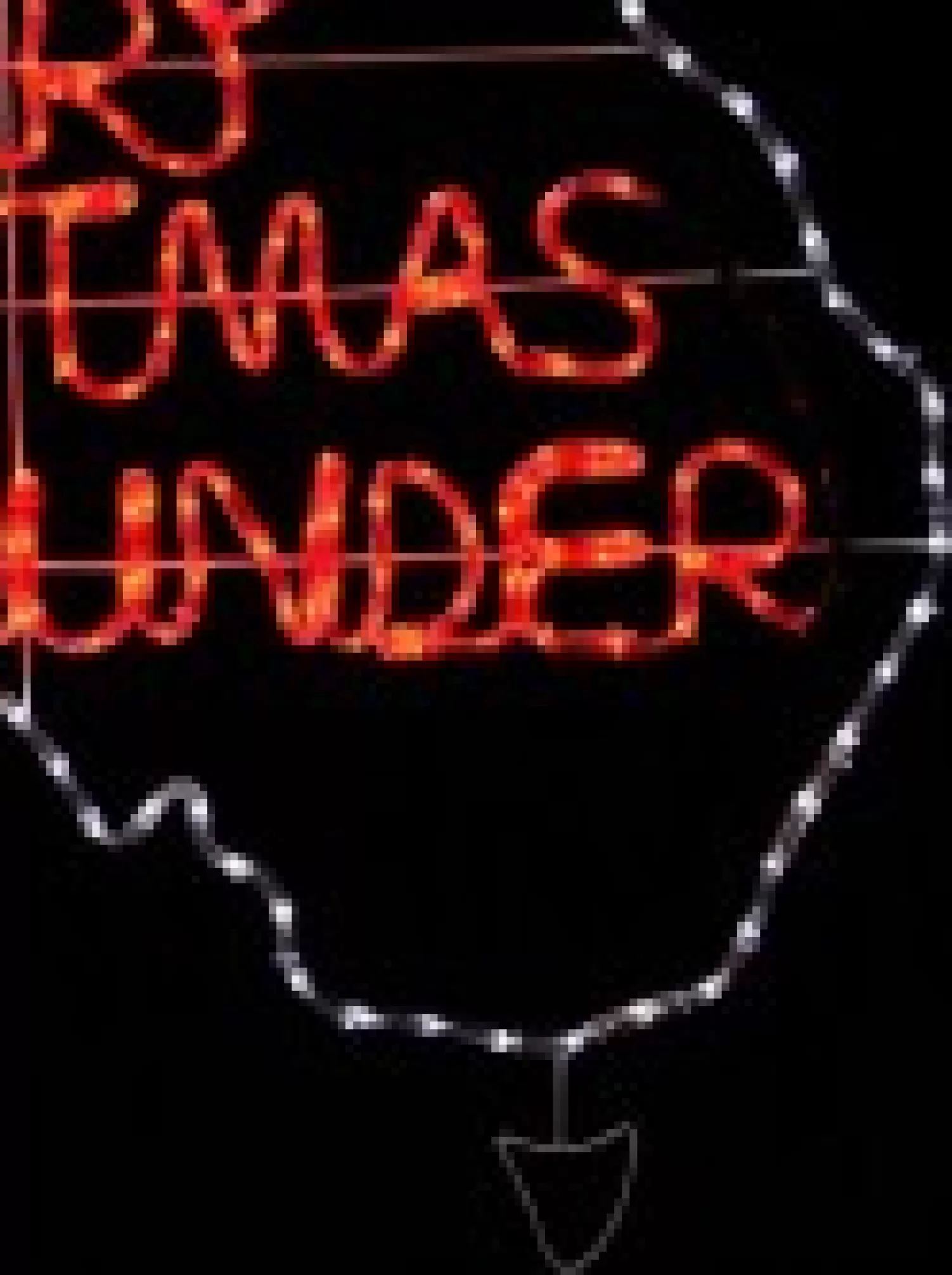 Christmas Warehouse Red & White Merry Christmas Down Under Aussie Rope Light Silhouette - 1.1M> Christmas Light Displays