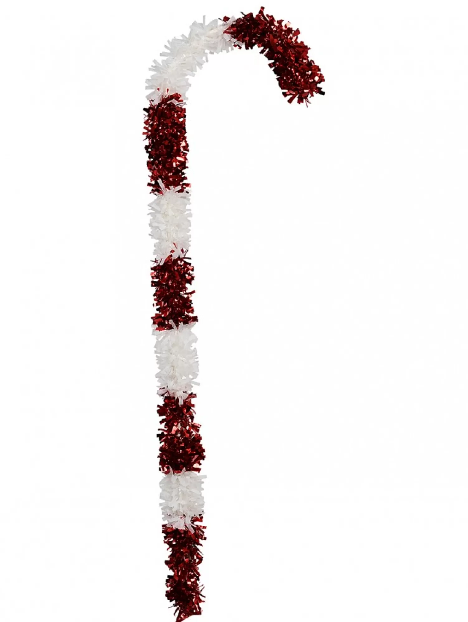 Christmas Warehouse Red & White Stripe Tinsel Candy Cane Stick Christmas Display Decoration - 1.1M> Large Display Decorations
