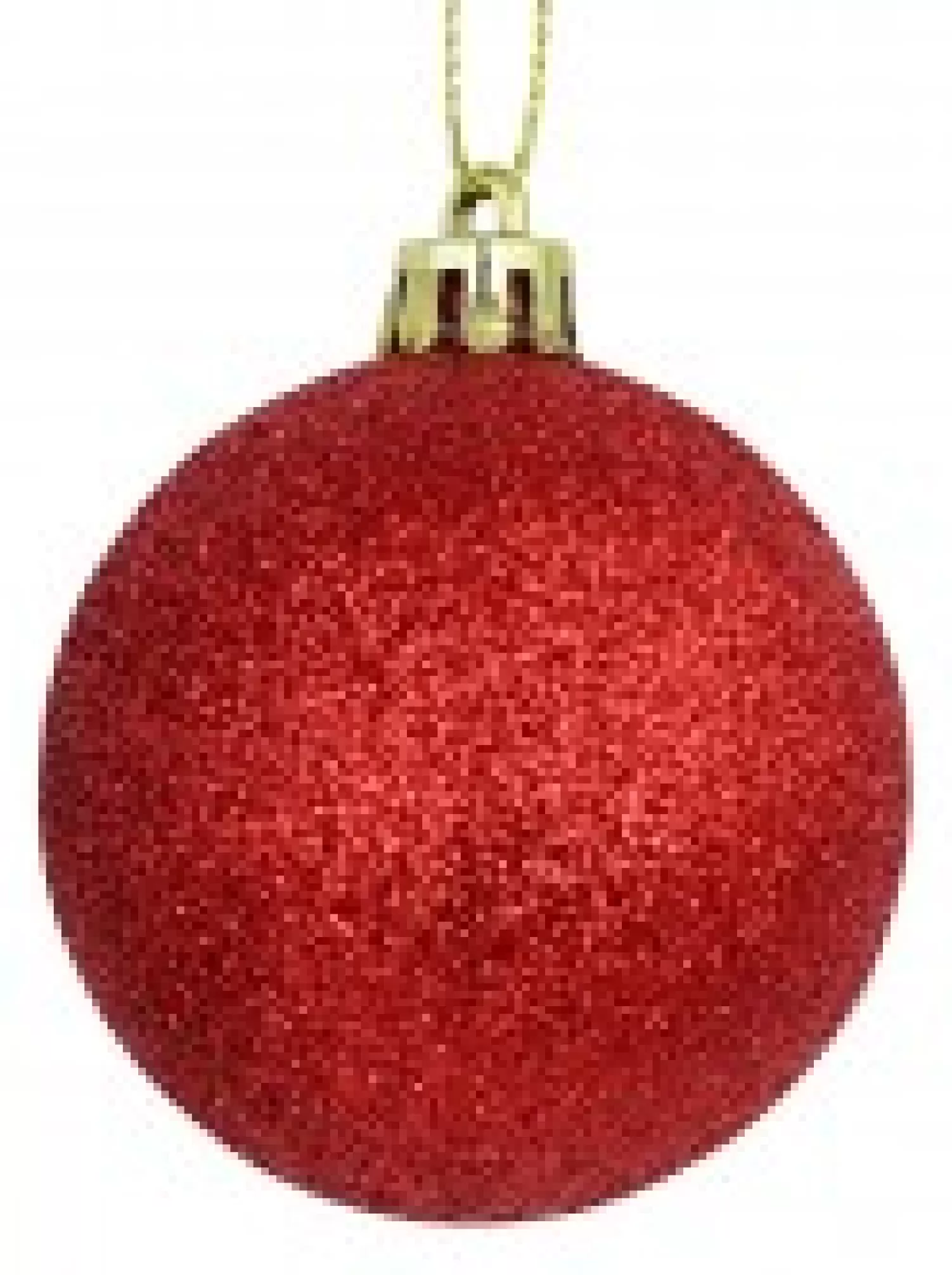 Christmas Warehouse Red Glittered, Green Matte & Gold Metallic Christmas Baubles - 12 X 60Mm> Bauble Packs