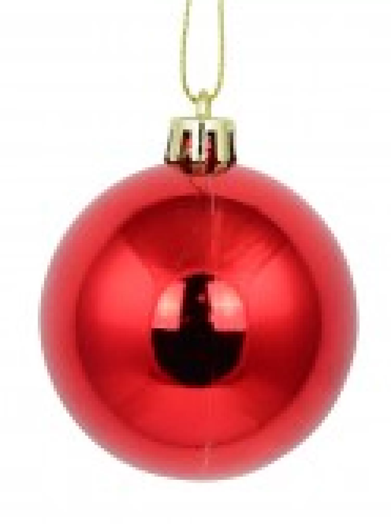 Christmas Warehouse Red Glittered, Matte & Metallic Christmas Bauble Decorations - 12 X 60Mm> Bauble Packs
