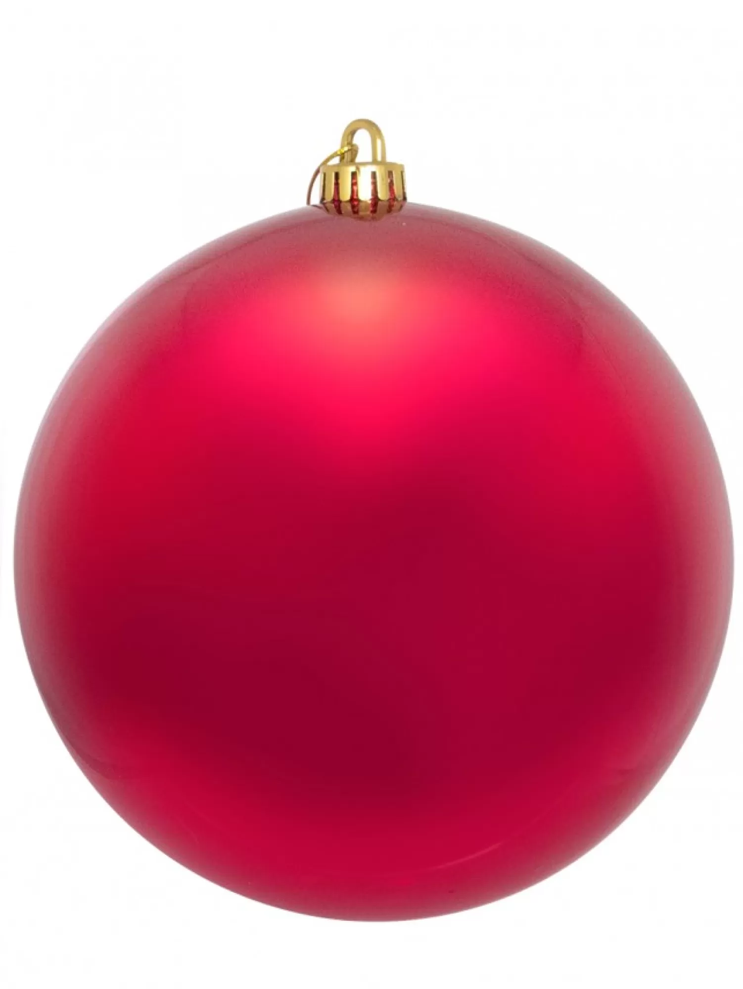 Christmas Warehouse Red Metallic Large Display Bauble Christmas Decoration - 20Cm> Large Display Decorations