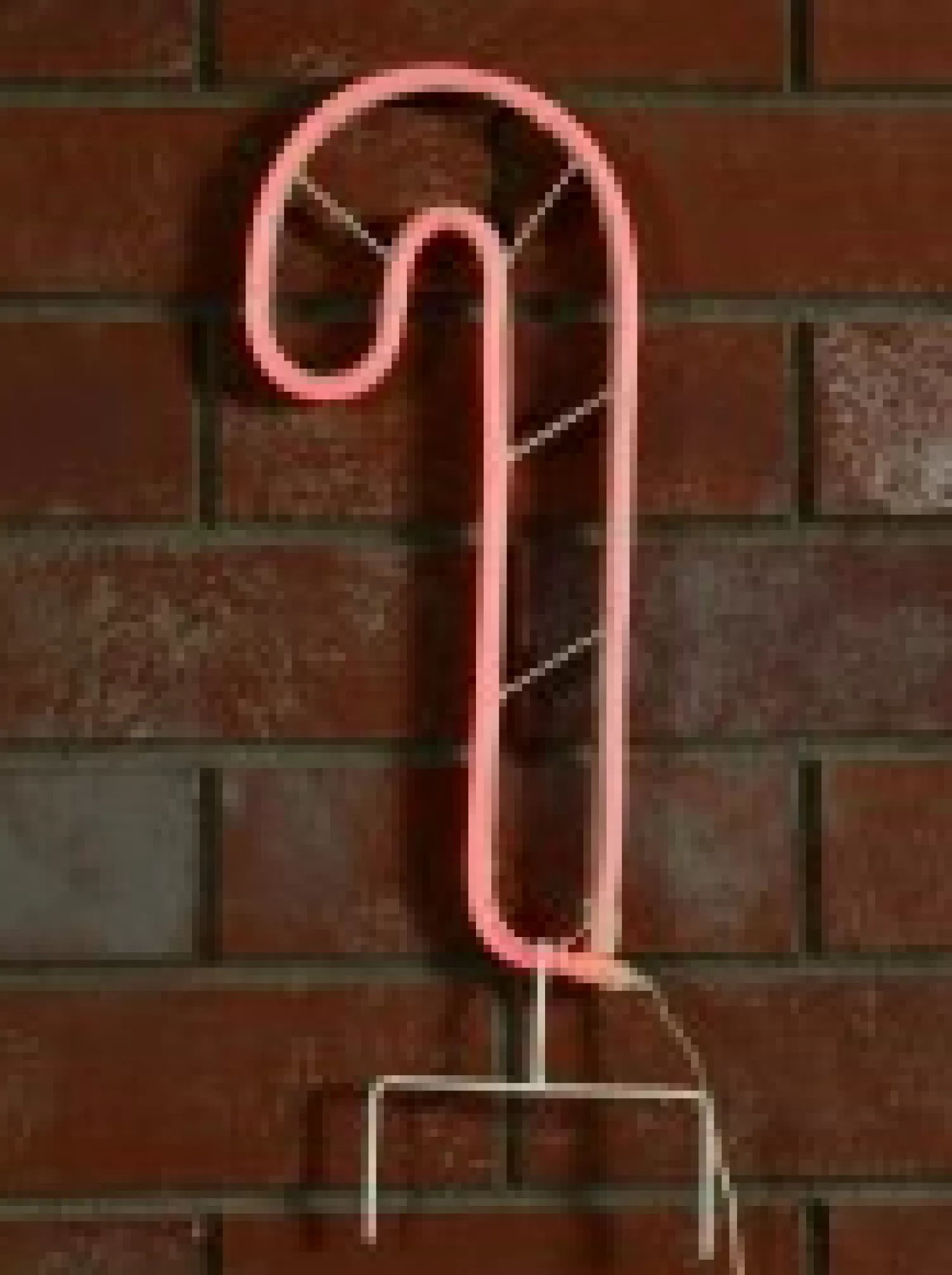 Christmas Warehouse Red Neon Flex Candy Cane Solar Powered Christmas Path Light - 36Cm> Path Lights