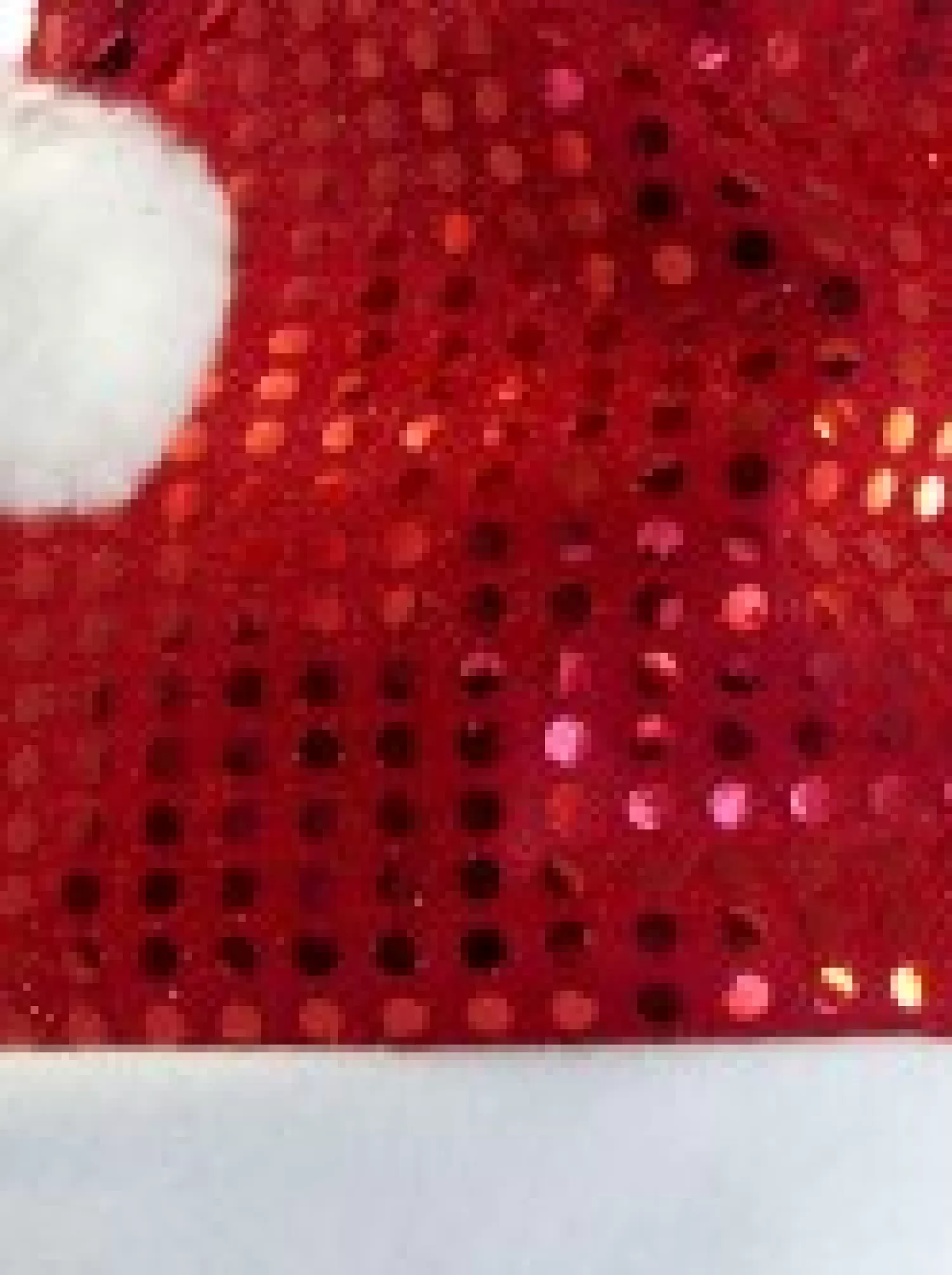 Christmas Warehouse Red Sequins On Red Traditional Christmas Santa Hat - One Size Fits Most> Santa Hats