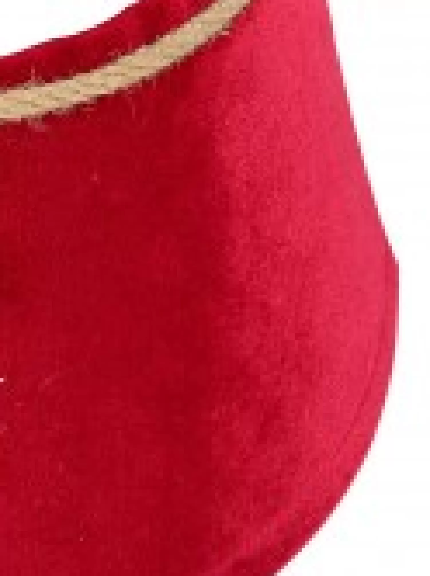 Christmas Warehouse Red Velvet Conical Shape With Rope Bow Christmas Tree Skirt - 58Cm> Tree Skirts