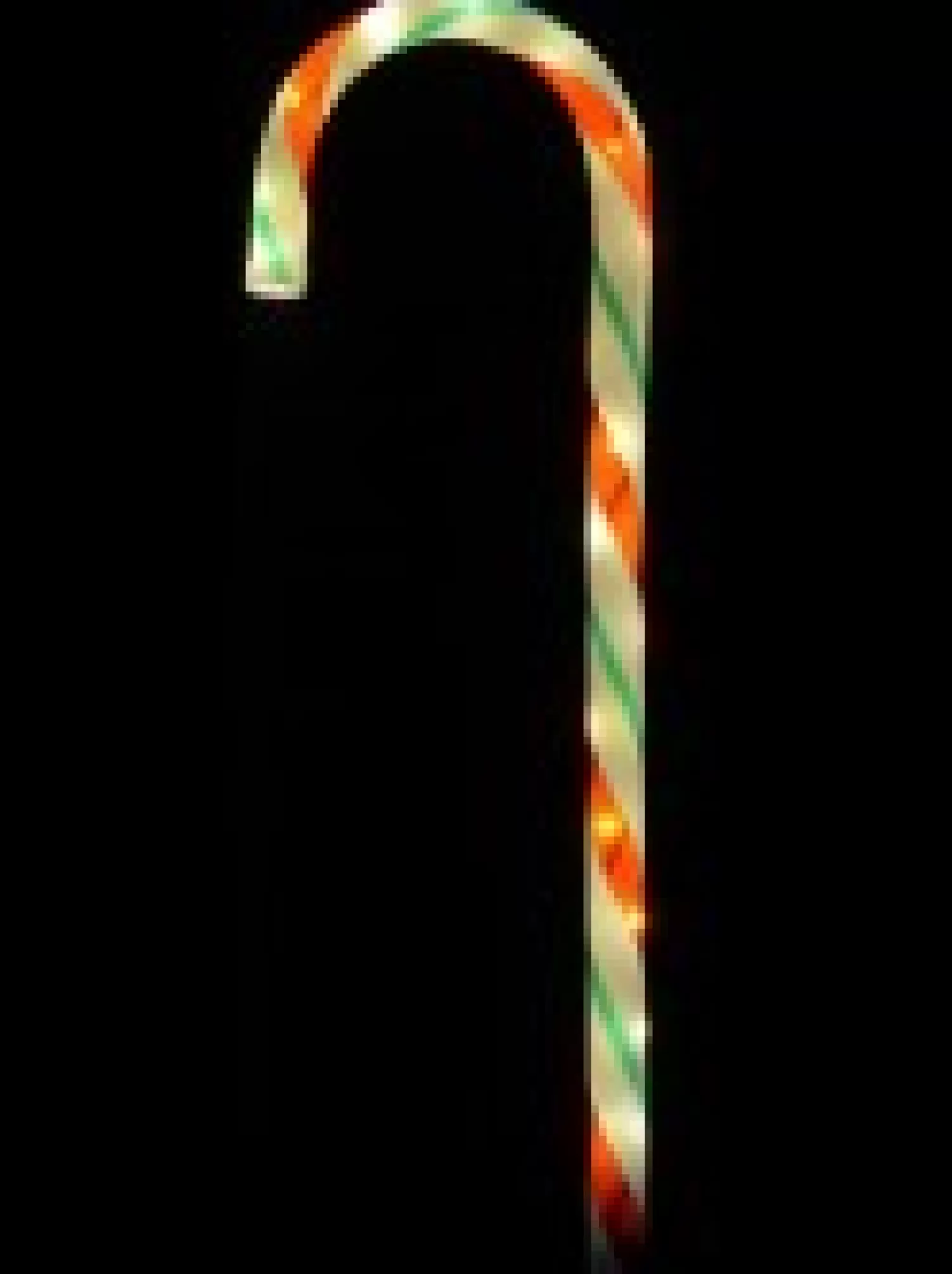 Christmas Warehouse Red, White & Green Stripe Candy Cane Garden Christmas Path Lights - 4 X 60Cm> Path Lights