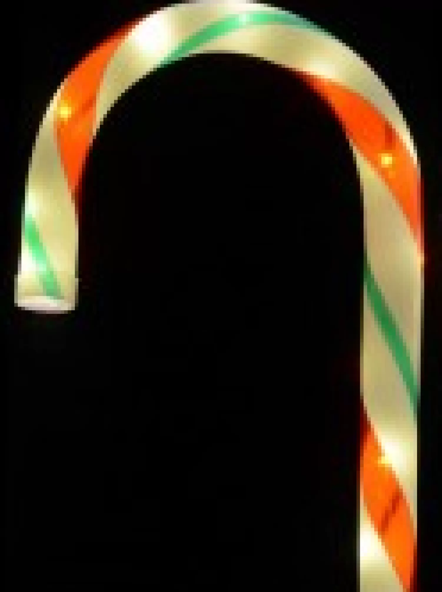 Christmas Warehouse Red, White & Green Stripe Candy Cane Garden Christmas Path Lights - 4 X 60Cm> Path Lights