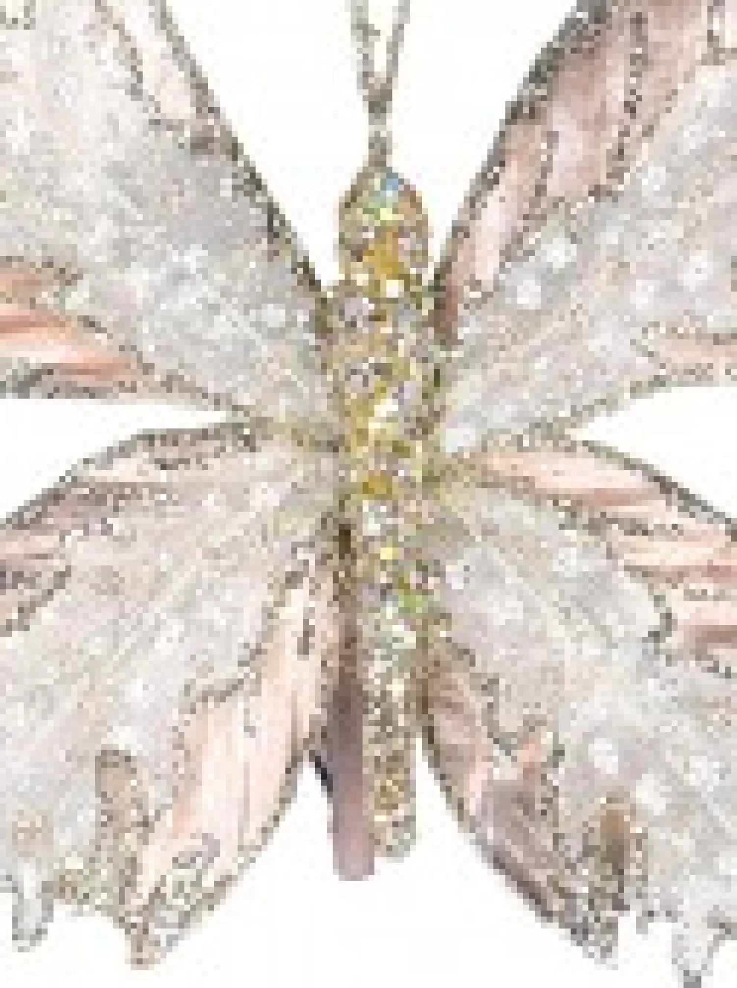 Christmas Warehouse Rose Gold Butterfly With Sheer Wings Decorative Christmas Critter Pick - 24Cm> Christmas Picks