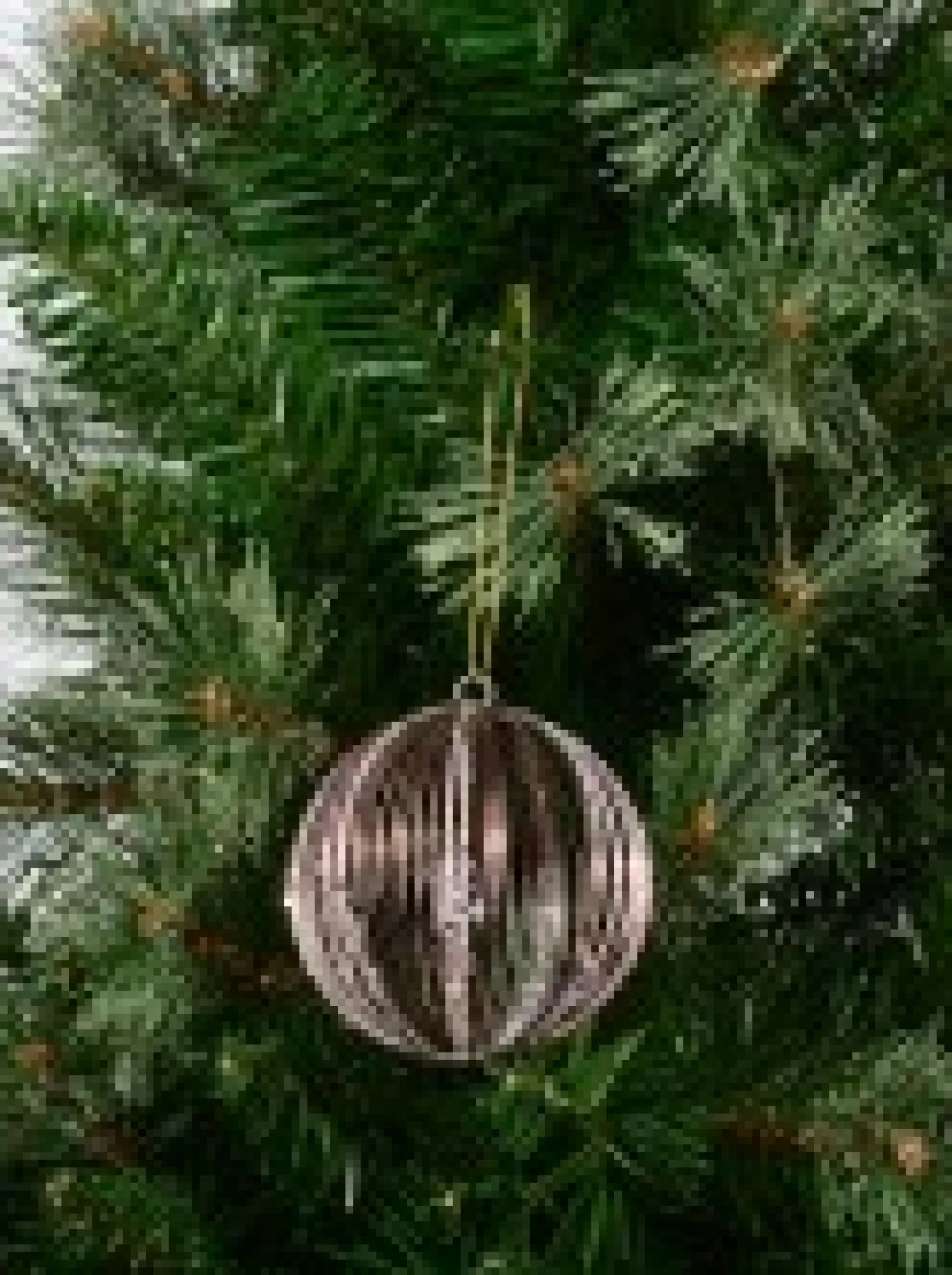 Christmas Warehouse Rose Gold Wire Bauble Shape Christmas Tree Hanging Decoration - 80Mm> Hanging Decorations - Individual