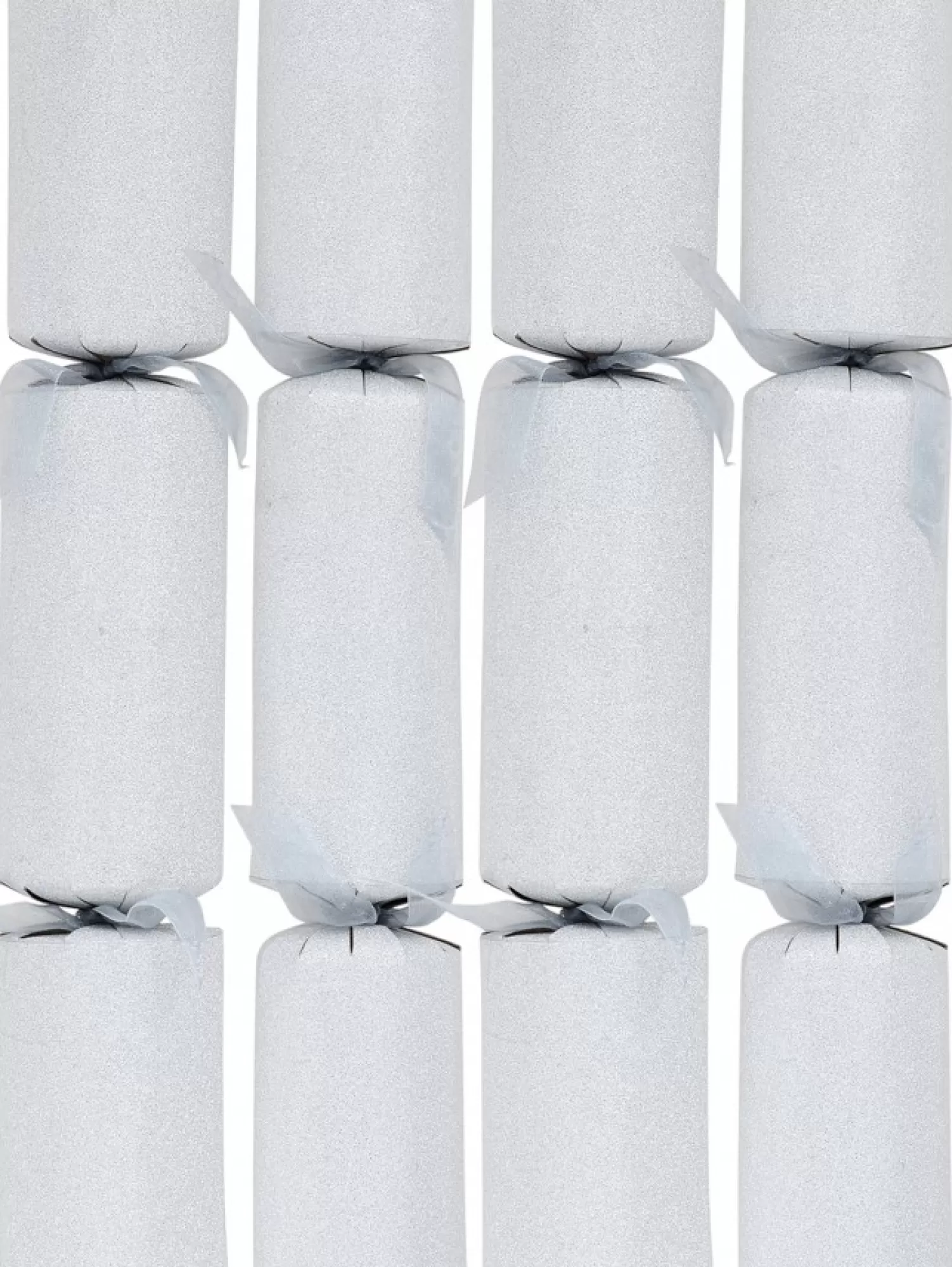 Christmas Warehouse Silver Glitter Pattern Design Christmas Cracker Bon Bons - 6 X 34Cm> Christmas Cracker Bon Bon Packs (4 - 16 Per Pack)