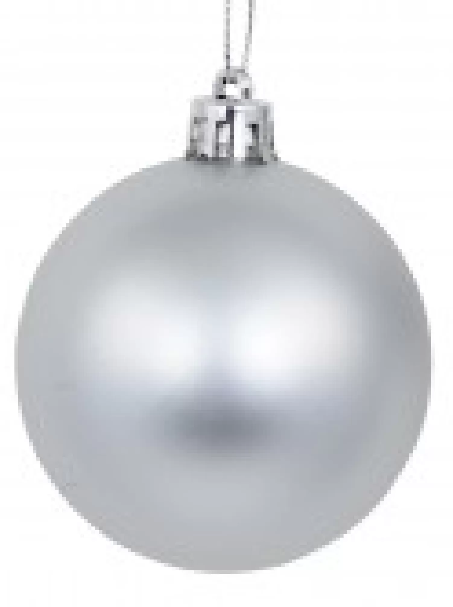 Christmas Warehouse Silver Glittered, Matte & Metallic Christmas Bauble Decorations - 12 X 60Mm> Bauble Packs
