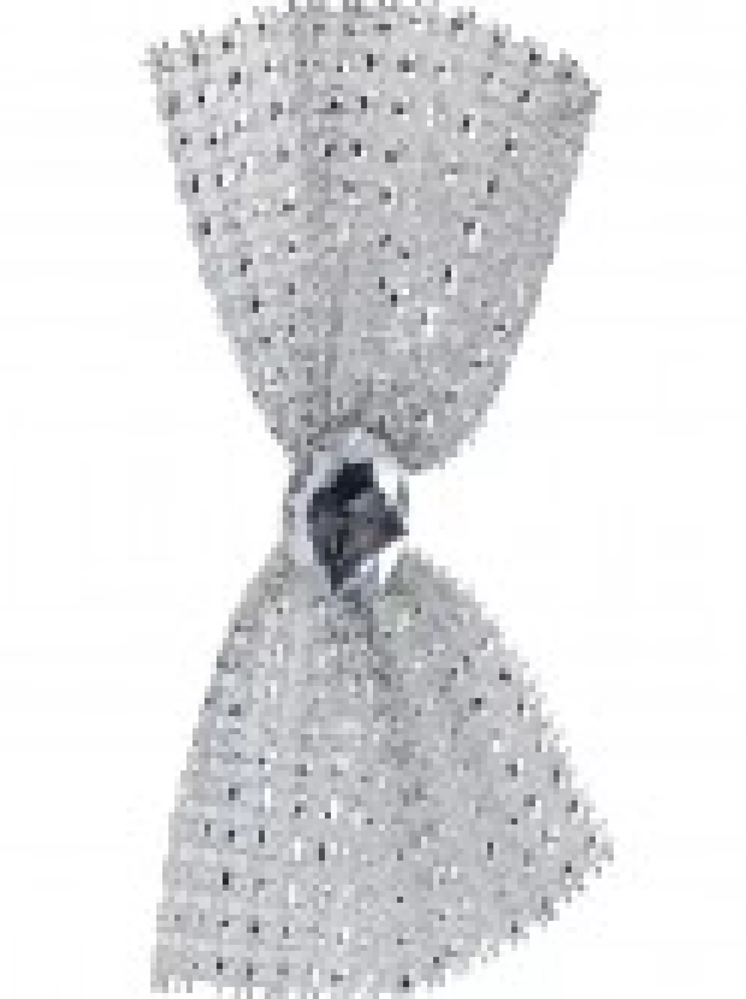 Christmas Warehouse Silver Mesh Bowtie With Diamante Knot Christmas Decorations - 3 X 11Cm> Christmas Bows