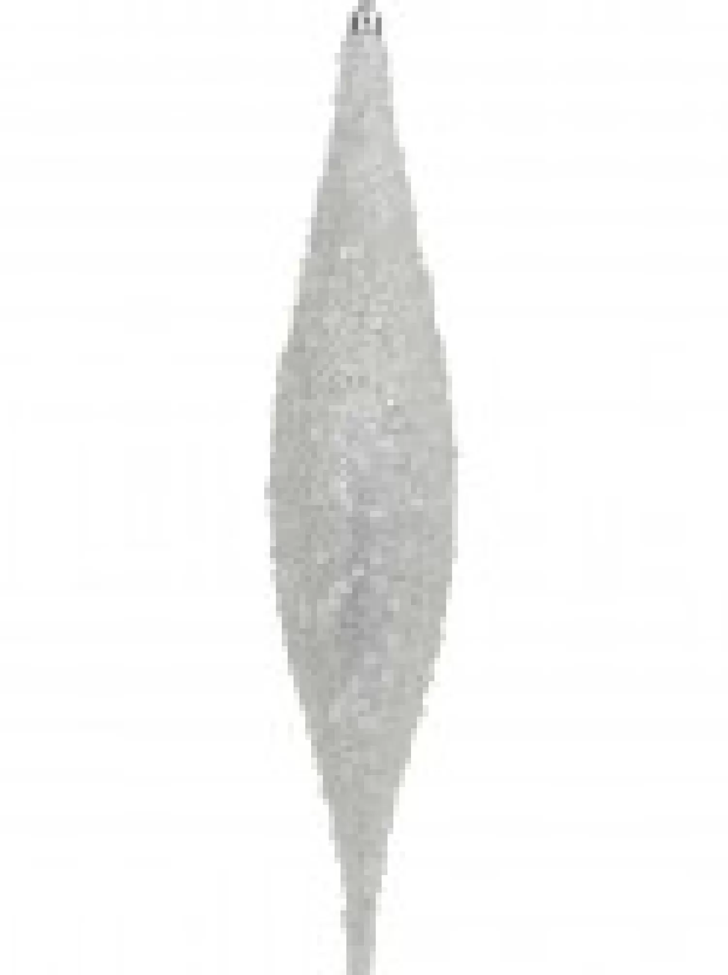 Christmas Warehouse Silver With Frost Look Pine Cone Shape Bauble Hanging Decorations - 4 X 33Cm> Hanging Decorations - Packs