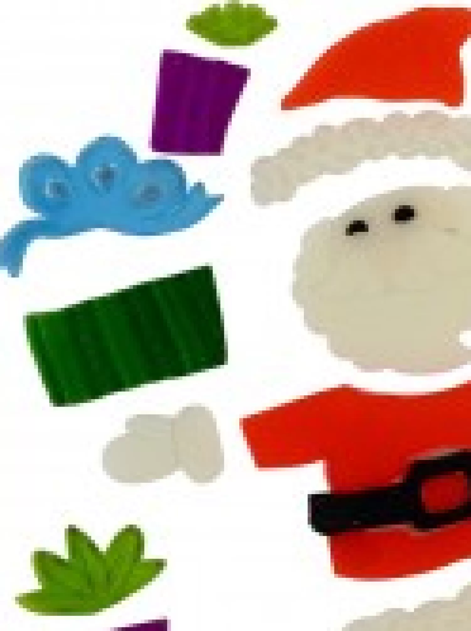 Christmas Warehouse Skating Santa & Presents Gel Christmas Window Cling Decoration - 23Cm> Window Decals, Stencils & Stickers