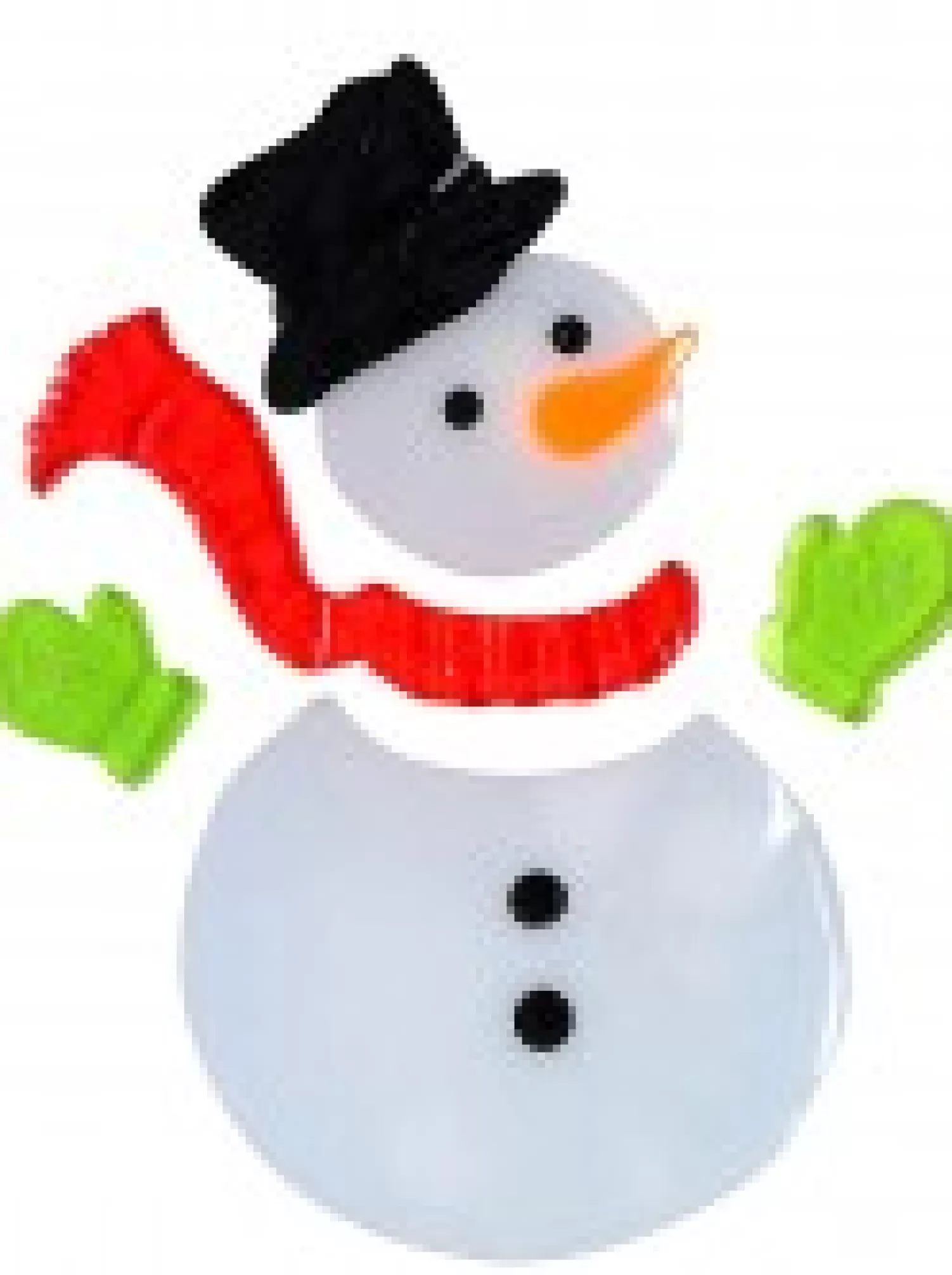 Christmas Warehouse Snowman, Snowflakes & Snowballs Gel Window Cling Decoration - 19Cm> Window Decals, Stencils & Stickers