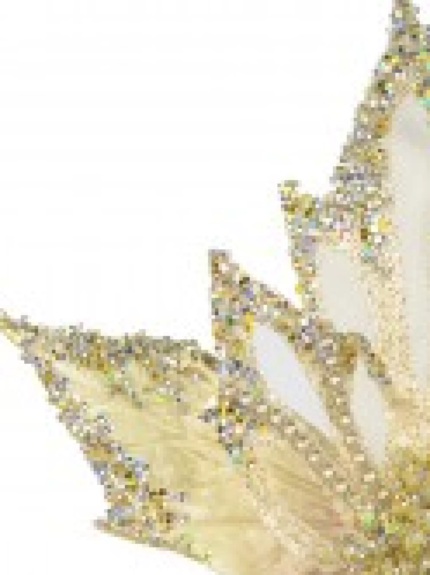 Christmas Warehouse Soft Gold Poinsettia With Diamantes Decorative Christmas Flower Pick - 23Cm> Christmas Picks