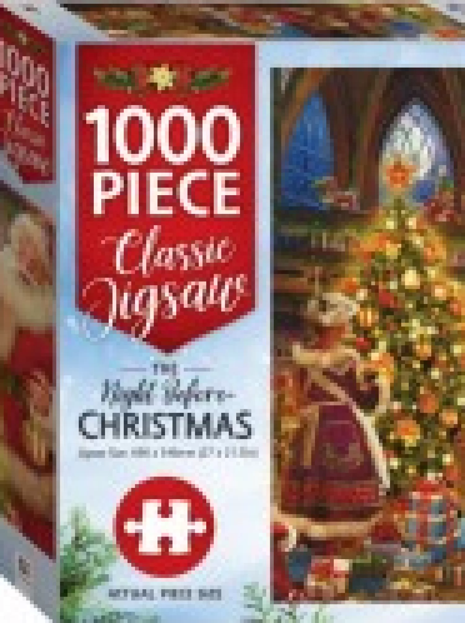 Christmas Warehouse The Night Before Christmas With Santa & Mrs Claus Jigsaw Puzzle - 1000 Pieces> Christmas Games & Puzzles