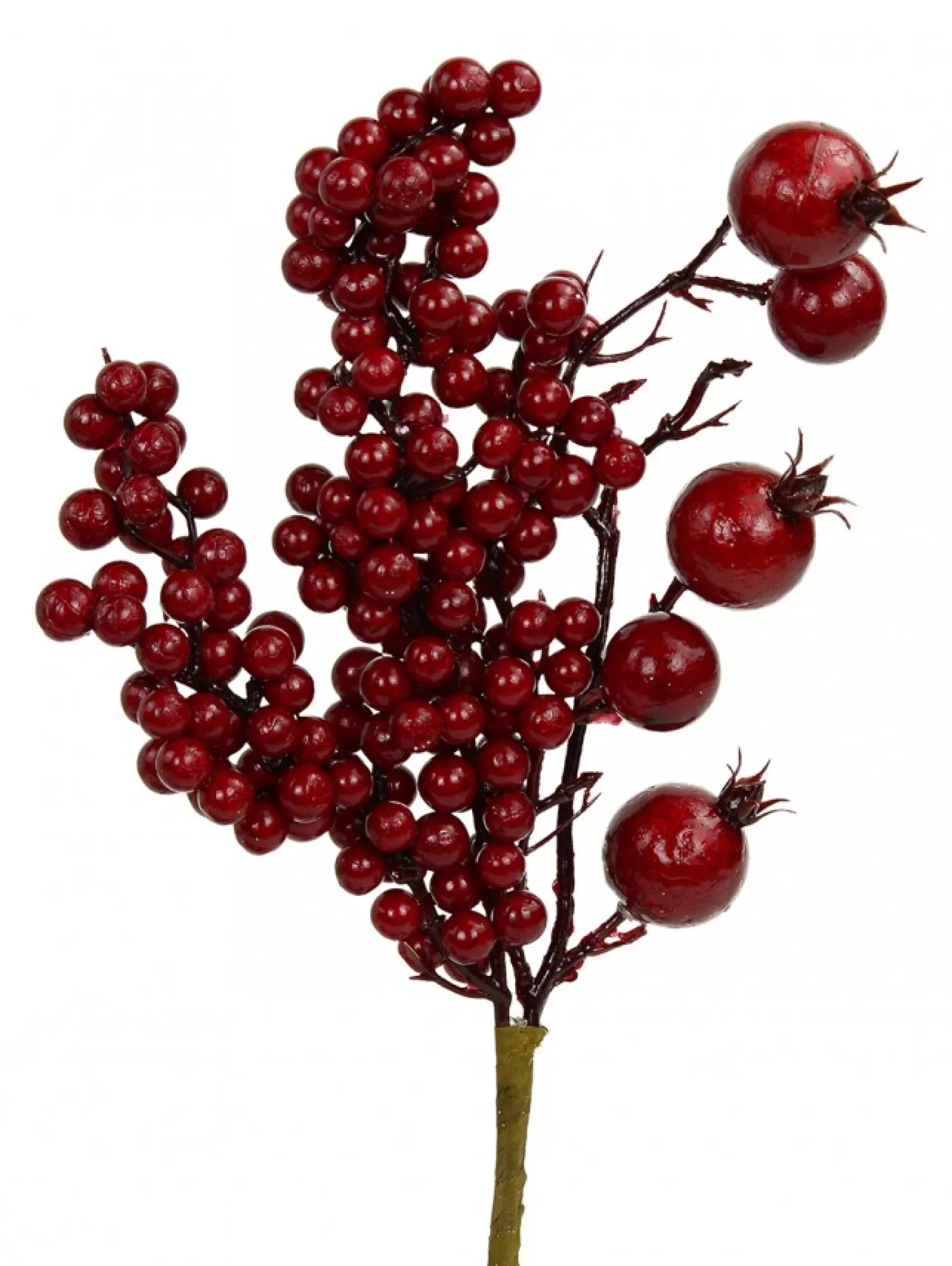 Christmas Warehouse Various Size Deep Red Berries Decorative Christmas Spray Pick - 14Cm> Christmas Picks